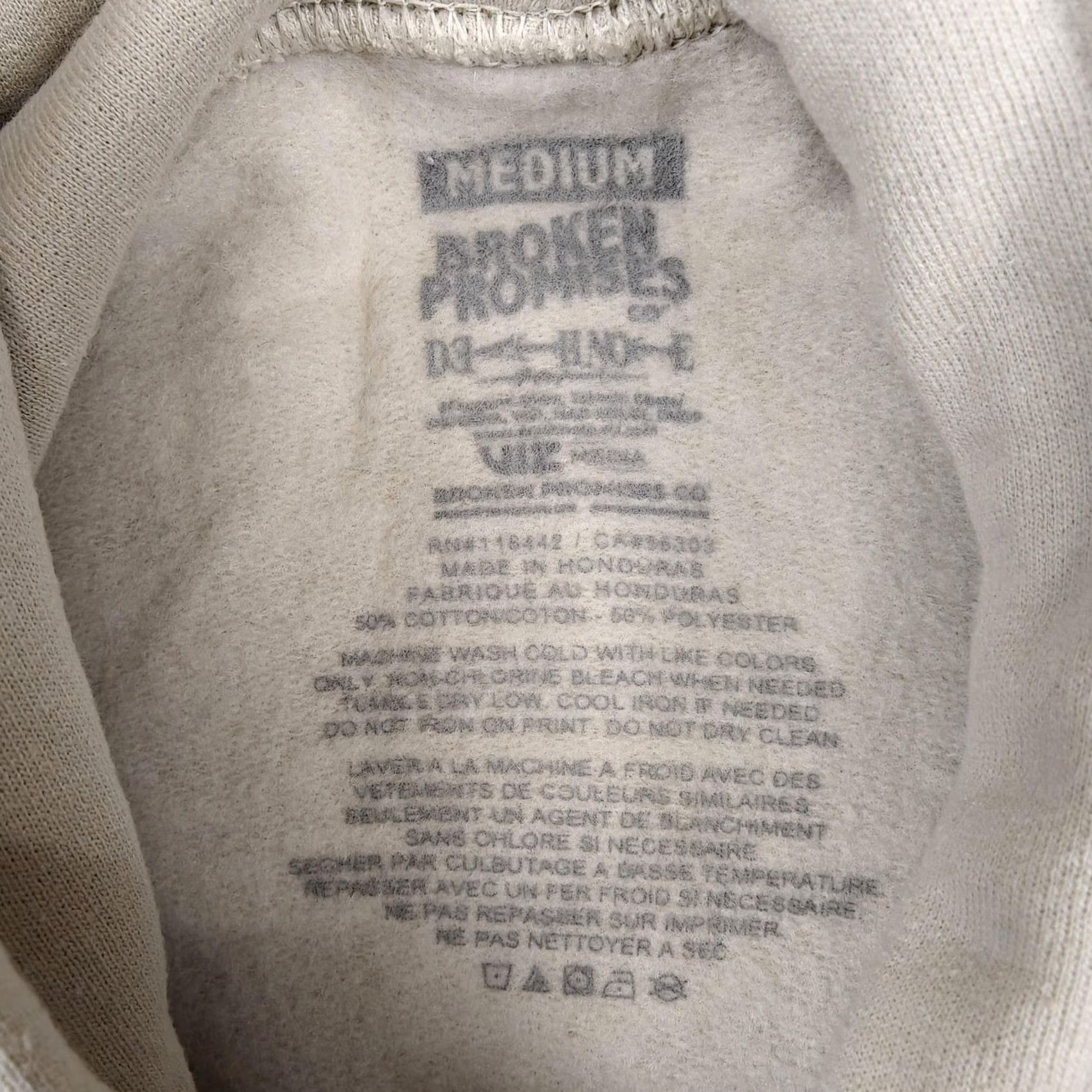 Broken Promises Co. Broken Promises Death Note Hoodie Mens Medium Beige Misa Amane Graphic Anime Size US M / EU 48-50 / 2 - 2 Thumbnail