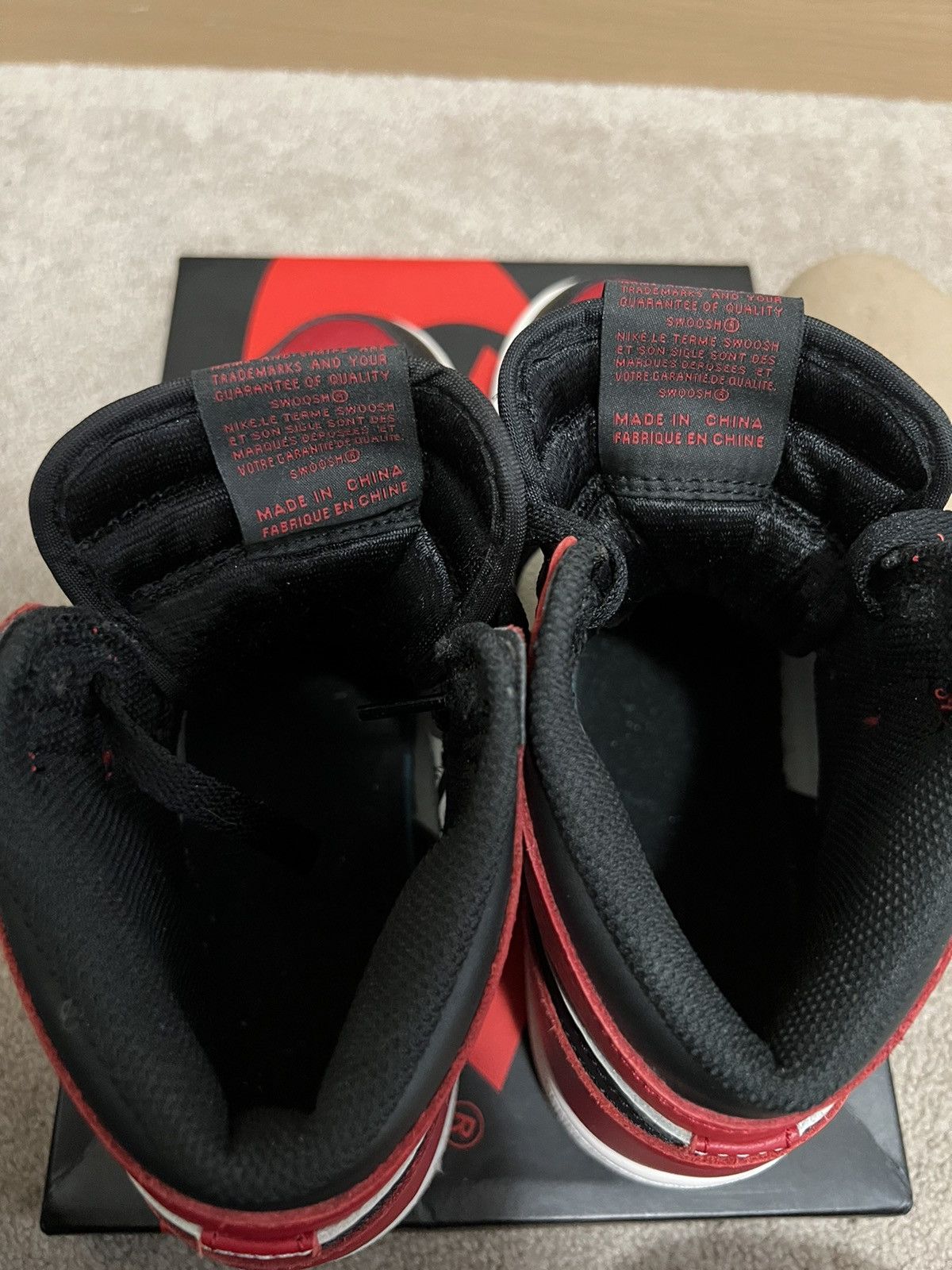 Jordan Brand Bred toe Jordan 1 high (2018) Size US 6 / EU 39 - 8 Thumbnail