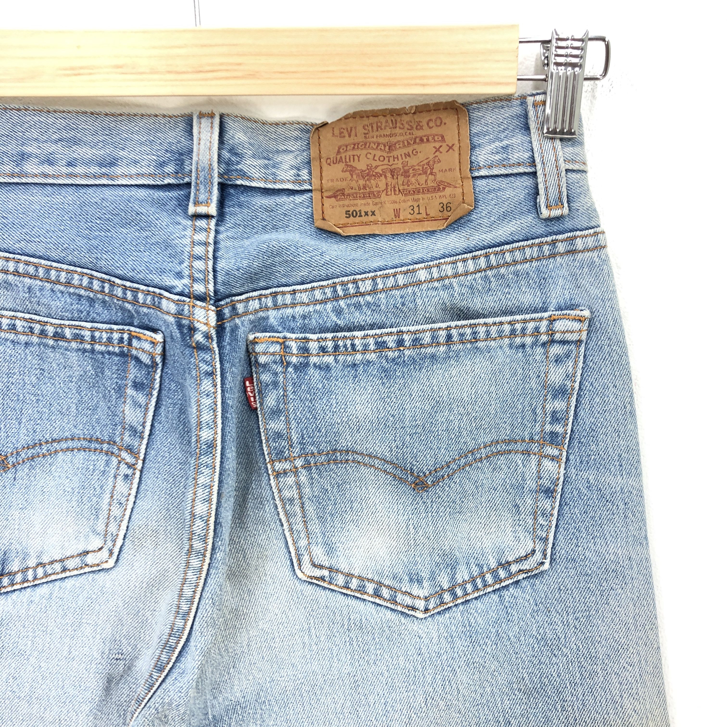 Levi's × Vintage Vintage Levis 501 Sun Faded Jeans Levi's Light Wash Denim Size 28" / US 6 / IT 42 - 5 Thumbnail