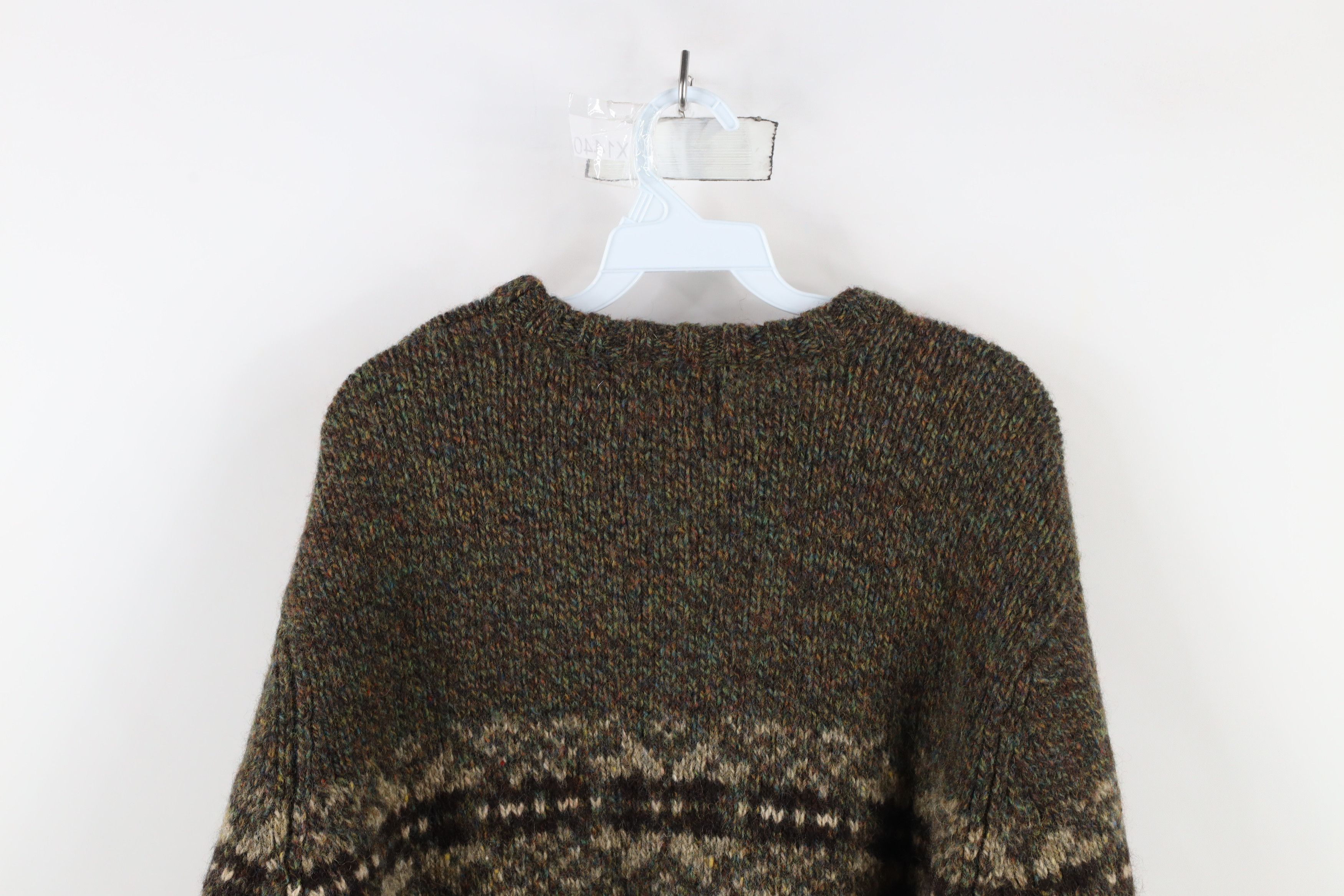 American Eagle Outfitters × Vintage Vintage 90s American Eagle Outfitters Fair Isle Wool Sweater Size US L / EU 52-54 / 3 - 6 Thumbnail