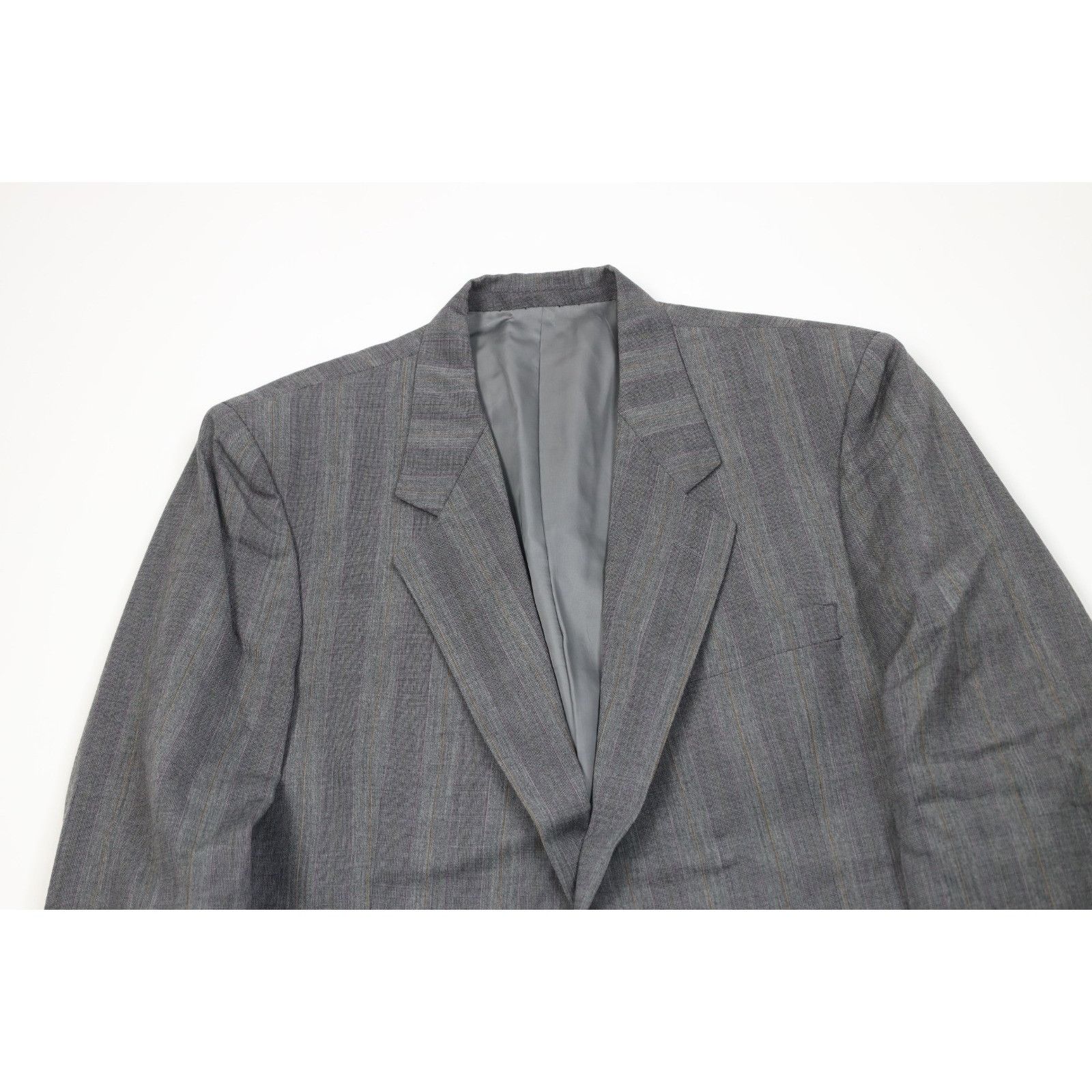 Vintage Vintage 90s Streetwear 2 Piece Wool Suit Wedding Striped Size 44L - 3 Thumbnail