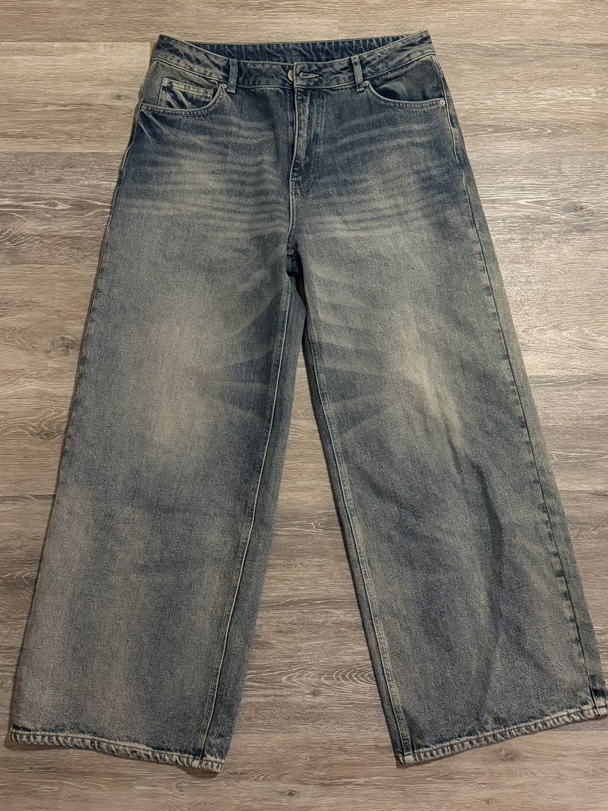 Pearled Ivory Pearled Ivory 1211 Sandwash Baggy Denim Size US 34 / EU 50 - 1 Thumbnail