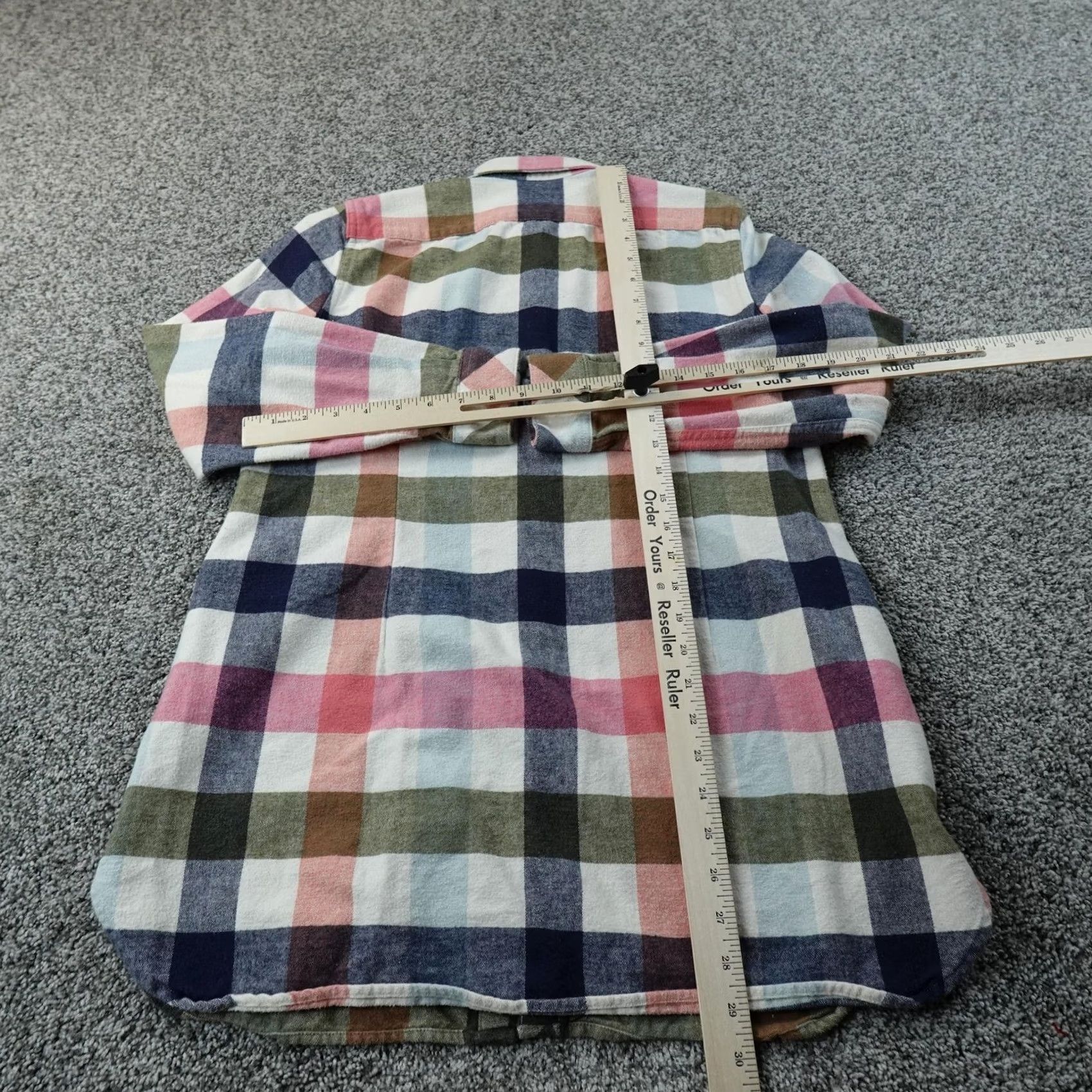 Vintage LL Bean Shirt Womens S Plaid Chamois Tunic Button-Up Long Sleeve Flannel Casual Fall Size S / US 4 / IT 40 - 5 Thumbnail