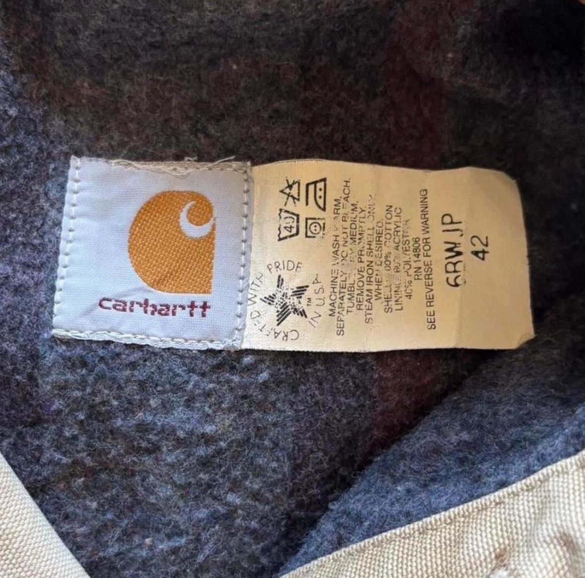 Carhartt Vintage 1990s Carharrt trucker fitted Jacket Size US S / EU 44-46 / 1 - 7 Thumbnail
