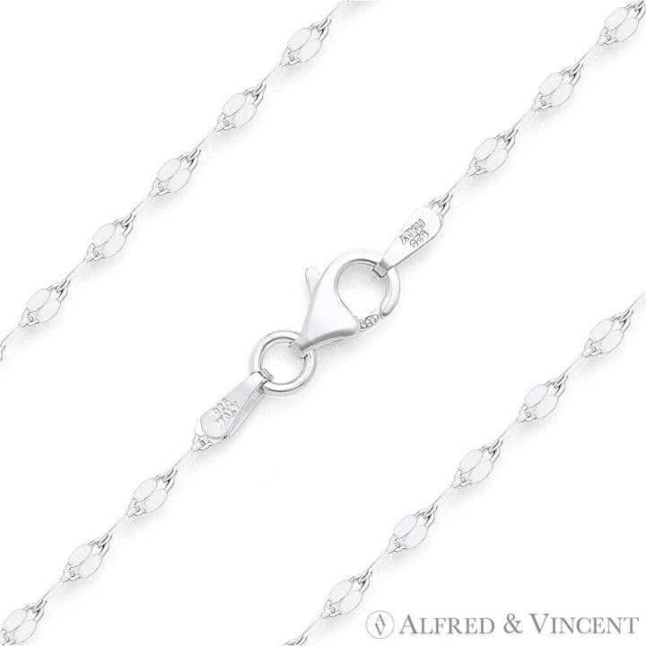 Other 2.2mm D-Cut Coffee Chain Necklace in .925 Sterling Silver Size ONE SIZE - 1 Thumbnail