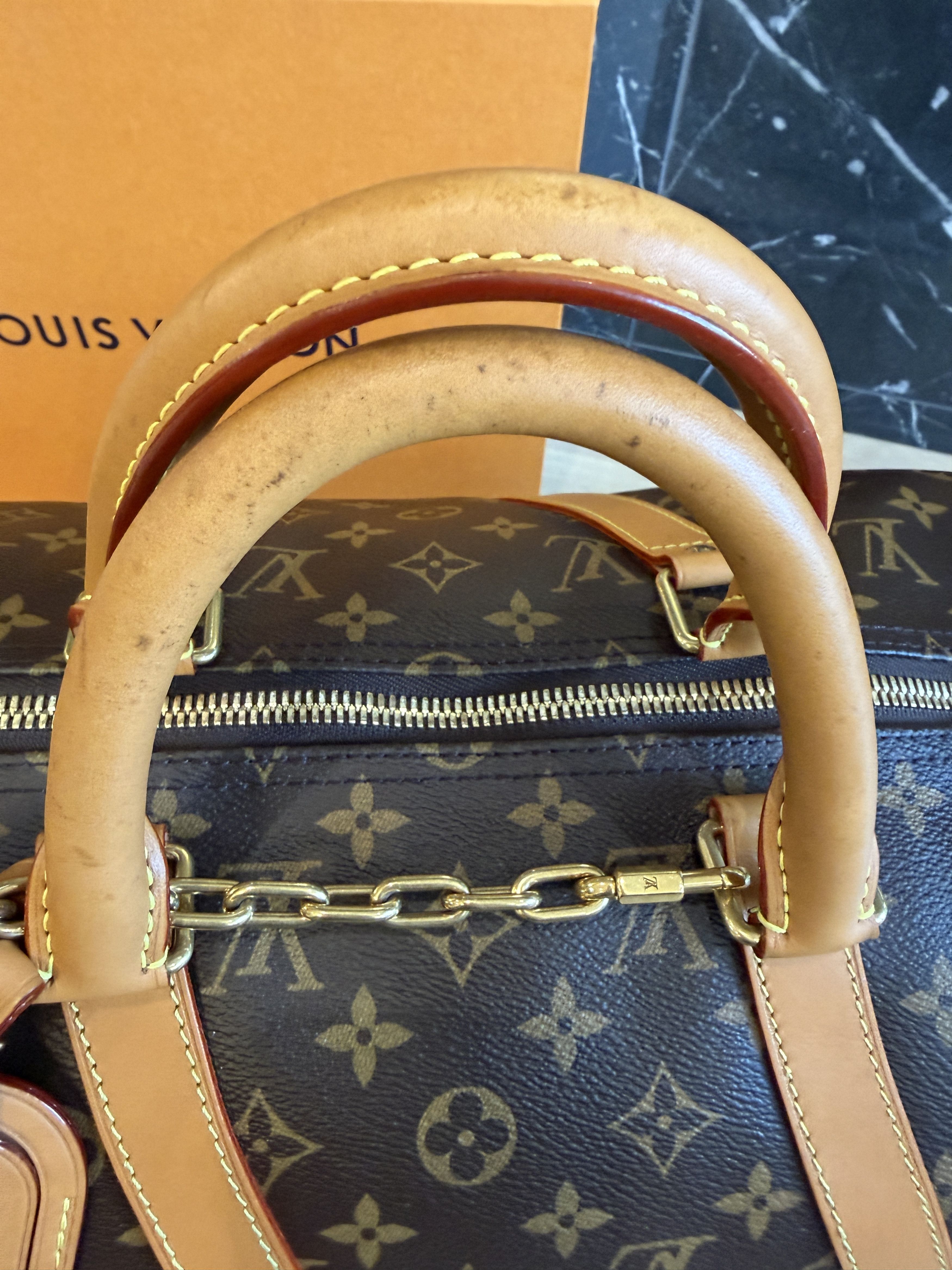 Louis Vuitton Louis Vuitton Virgil Abloh "wavy" Keepall 50 M44880 Size ONE SIZE - 4 Thumbnail