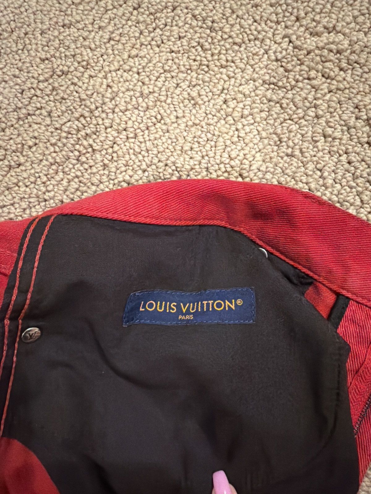 Louis Vuitton Louis Vuitton Red and Black Carpenter Pants Size US 32 / EU 48 - 8 Thumbnail