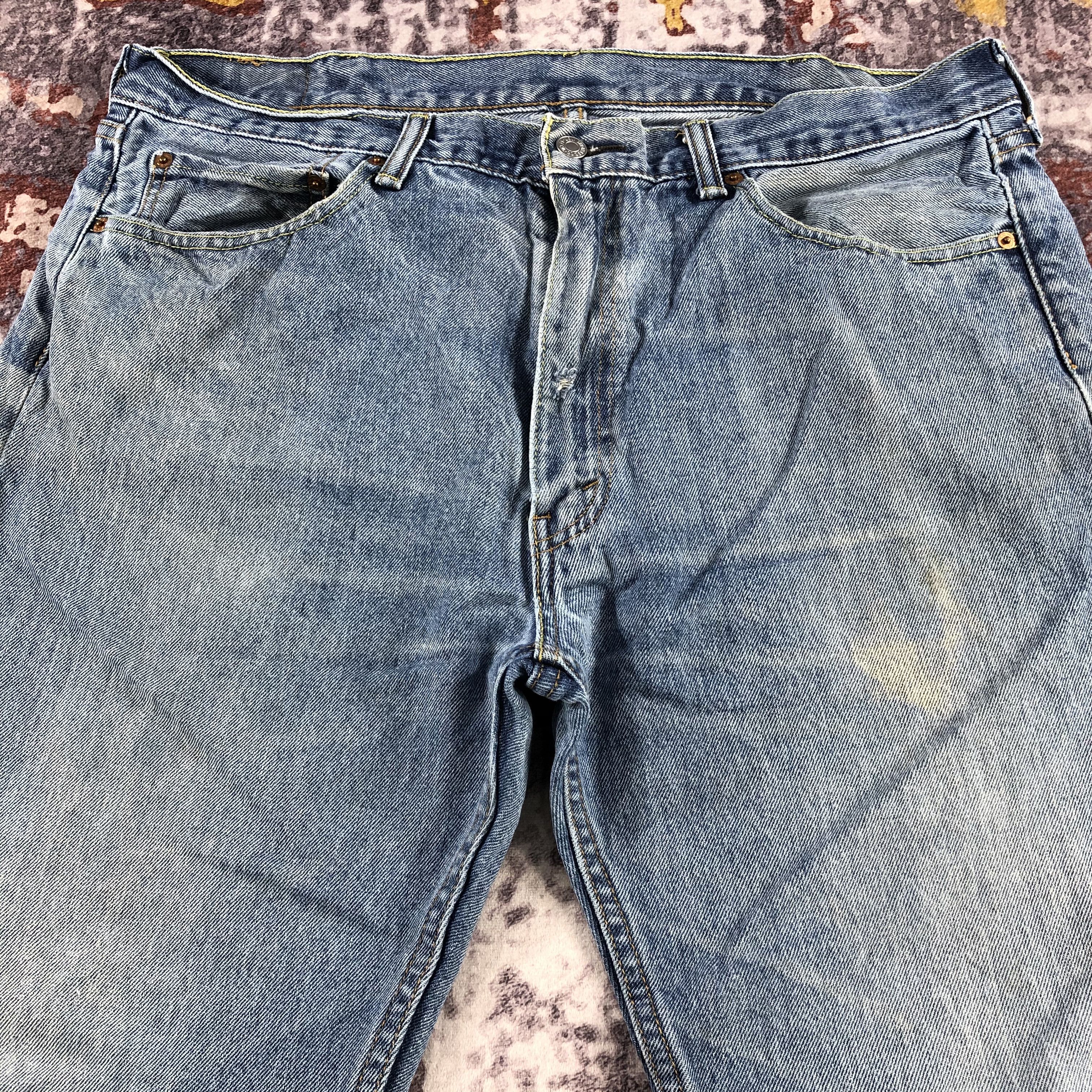 Levi's × Vintage Vintage Blue Wash Levis 505 Jeans-JM3159 Size US 37 - 3 Thumbnail