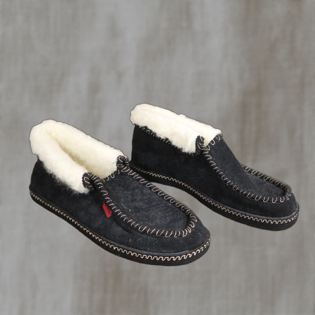 FELT NEW Andres Machado Wool Slippers Felt Black Men's Size EU 43 / US 10 NEW Mens Size ONE SIZE - 1 Thumbnail