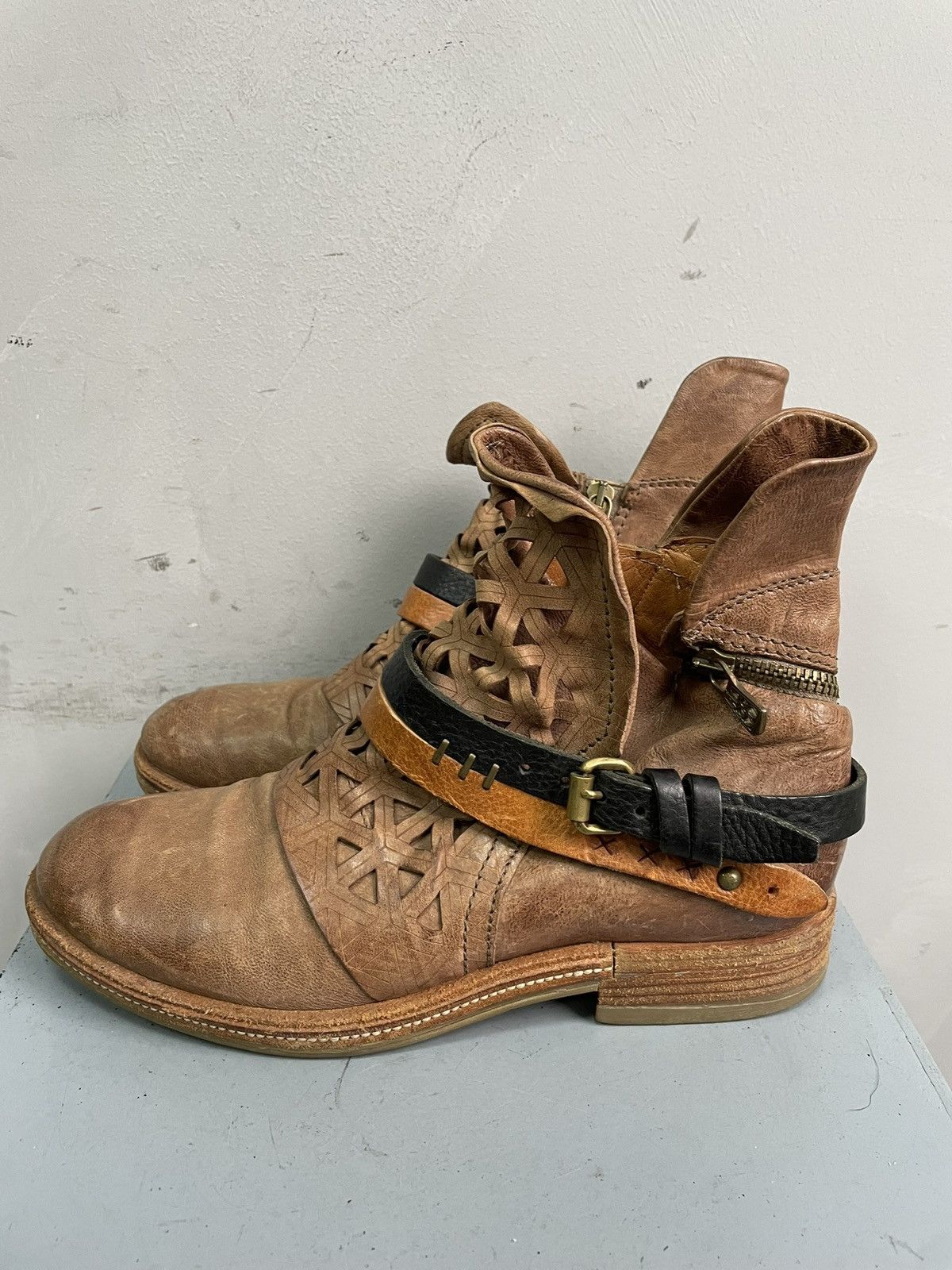 A.S.98 Ankle avant garde moto boots A.S. 98 rick owens style 90s Size US 6.5 / EU 39-40 - 6 Thumbnail