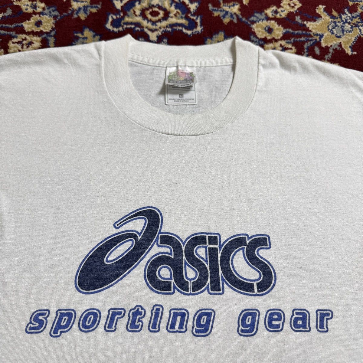 Asics Vintage 90s Asics Sporting Gear shoes brand tee rare 00s y2k Size US XL / EU 56 / 4 - 1 Thumbnail