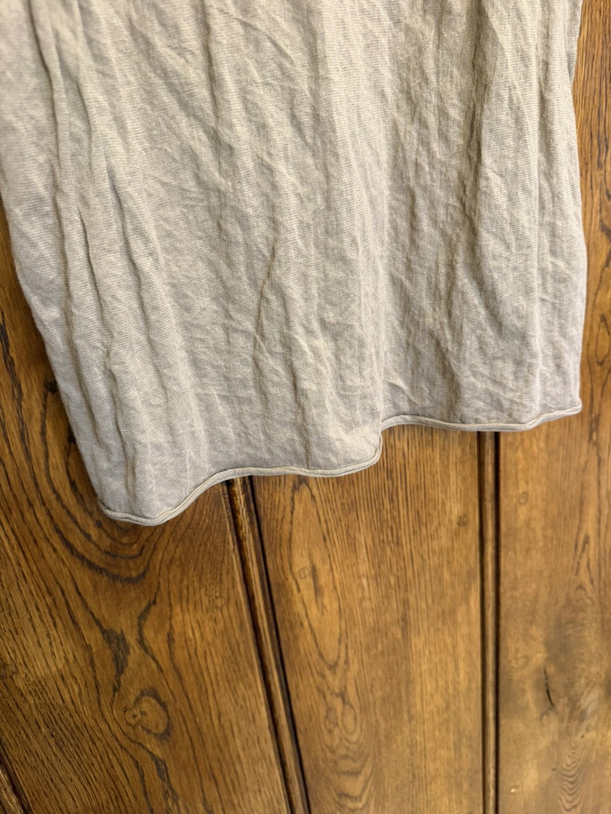 Saint Laurent Paris $620 ss23 Saint Laurent reverse logo khaki t shirt L Size US L / EU 52-54 / 3 - 19 Thumbnail