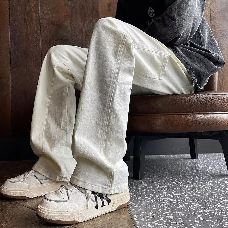 Japanese Brand × Jean Retro casual wide leg high street jeans Size US 32 / EU 48 - 6 Thumbnail