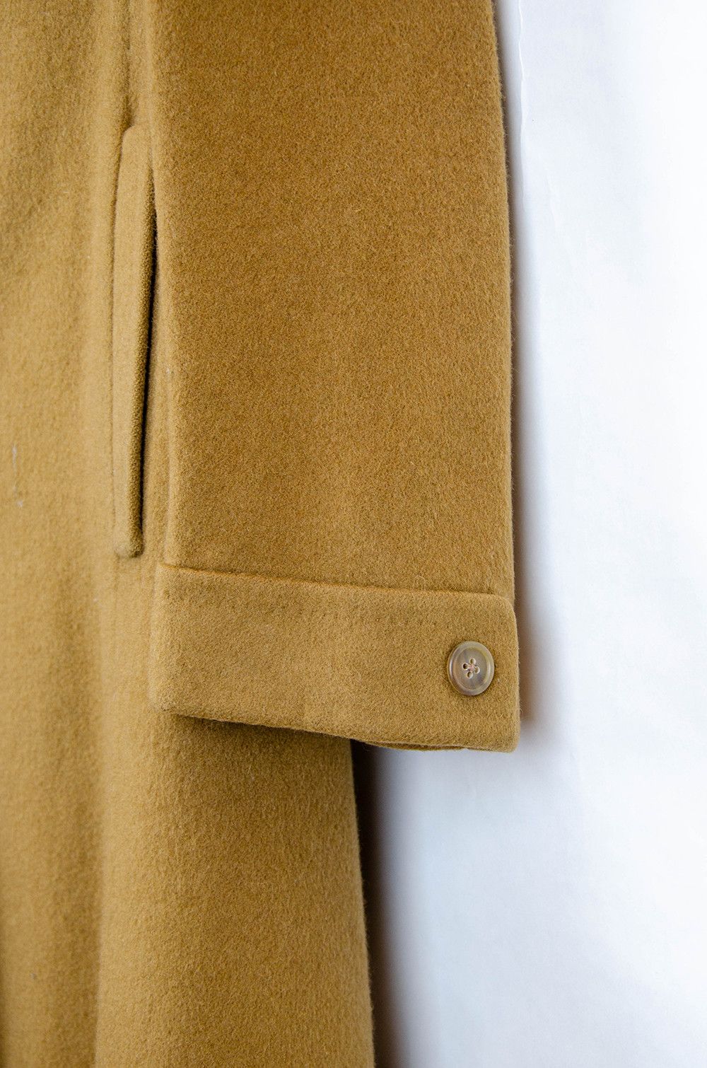 Burberry Burberrys Camel Single Breasted Wool Overcoat – UK 12 Size M / US 6-8 / IT 42-44 - 7 Thumbnail