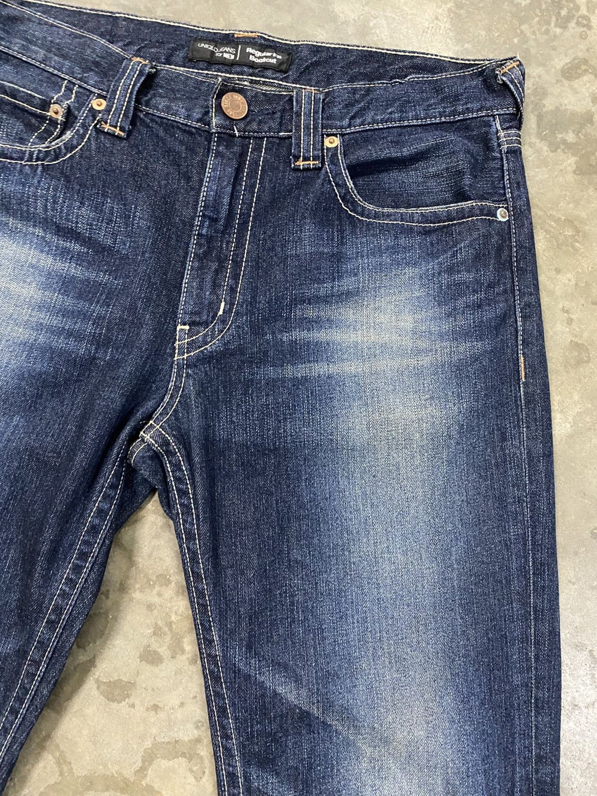 If Six Was Nine × Tornado Mart × Uniqlo Japan Uniqlo Jeans Regular Fit Bootcut Flared @266 Size US 32 / EU 48 - 10 Thumbnail
