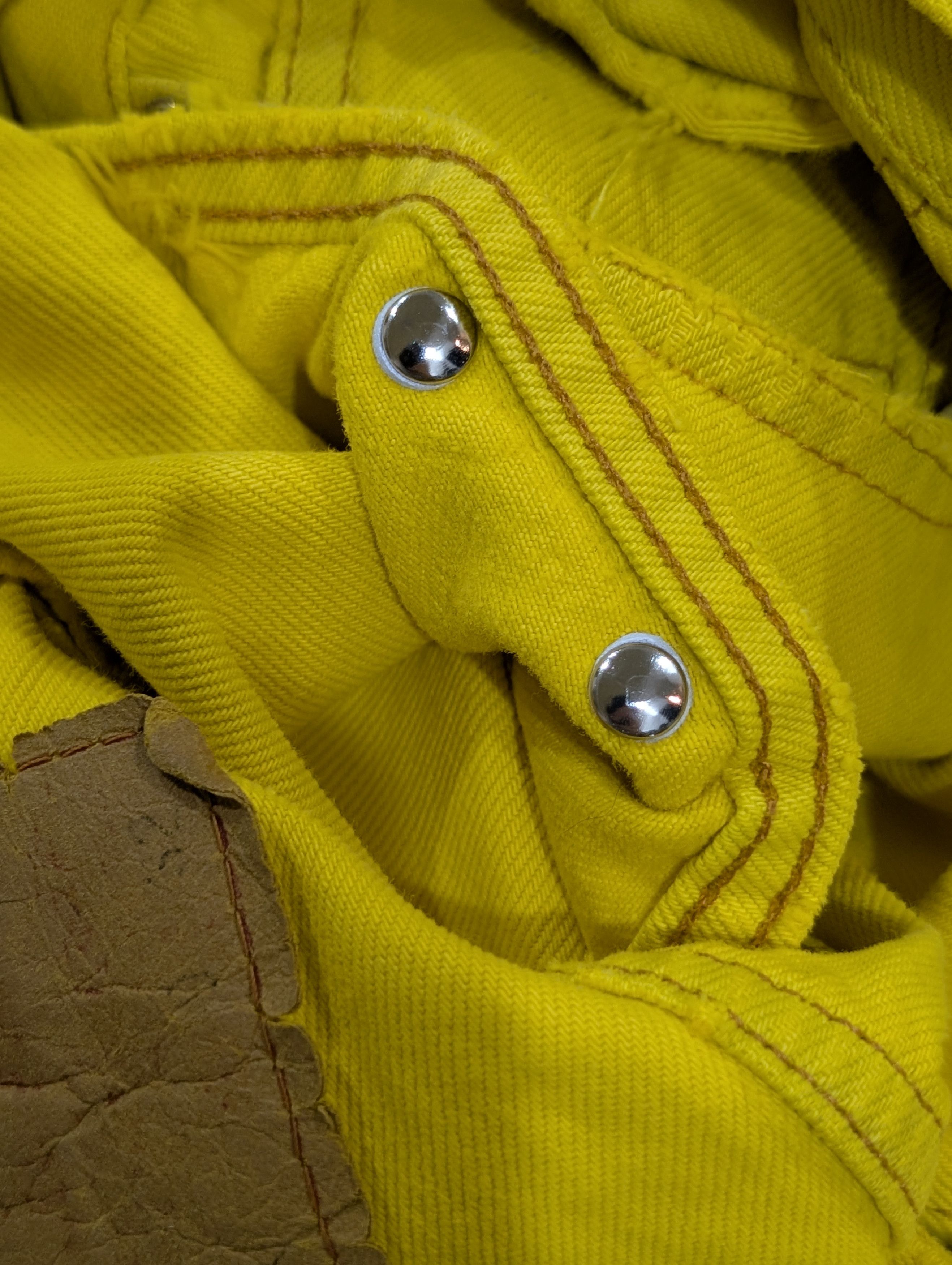 Chrome Hearts Chrome Hearts 2025 Yellow Vegas Cross Patch Levis Jeans Size US 38 / EU 54 - 20 Thumbnail