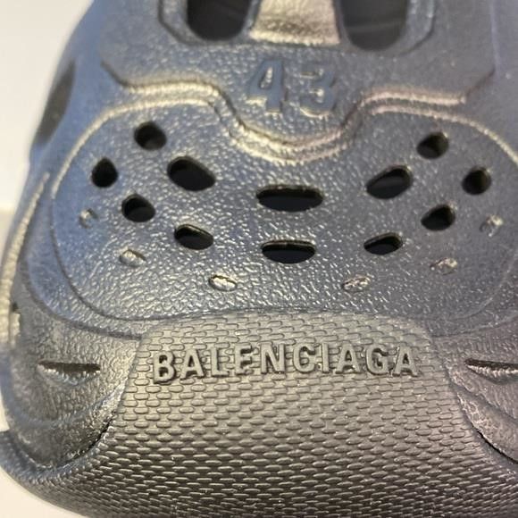 Balenciaga New Authentic Balenciaga Black Comfortable HD rubber mules Size US 10 / EU 43 - 10 Thumbnail