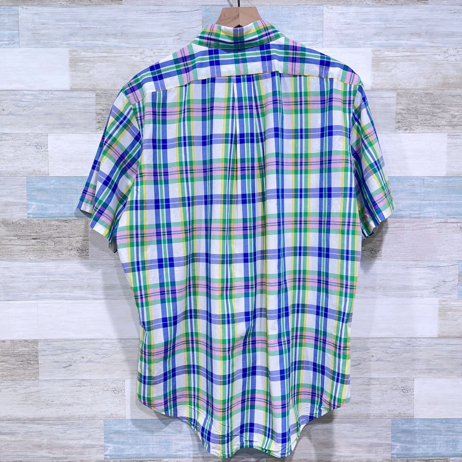 Ralph Lauren Ralph Lauren Classic Short Sleeve Poplin Shirt Plaid Mens L Size US L / EU 52-54 / 3 - 3 Thumbnail