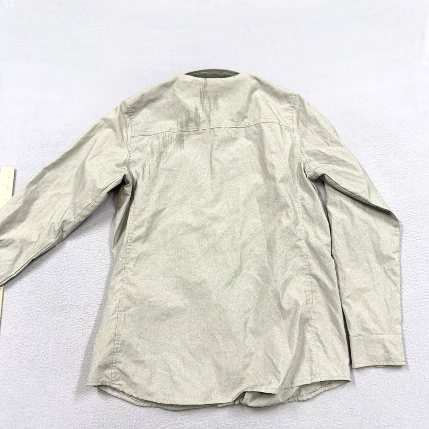 Vintage L.L. Bean Shirt Womens Small Gray Solid Long Sleeve Button Up Hiking performance Size S / US 4 / IT 40 - 4 Thumbnail
