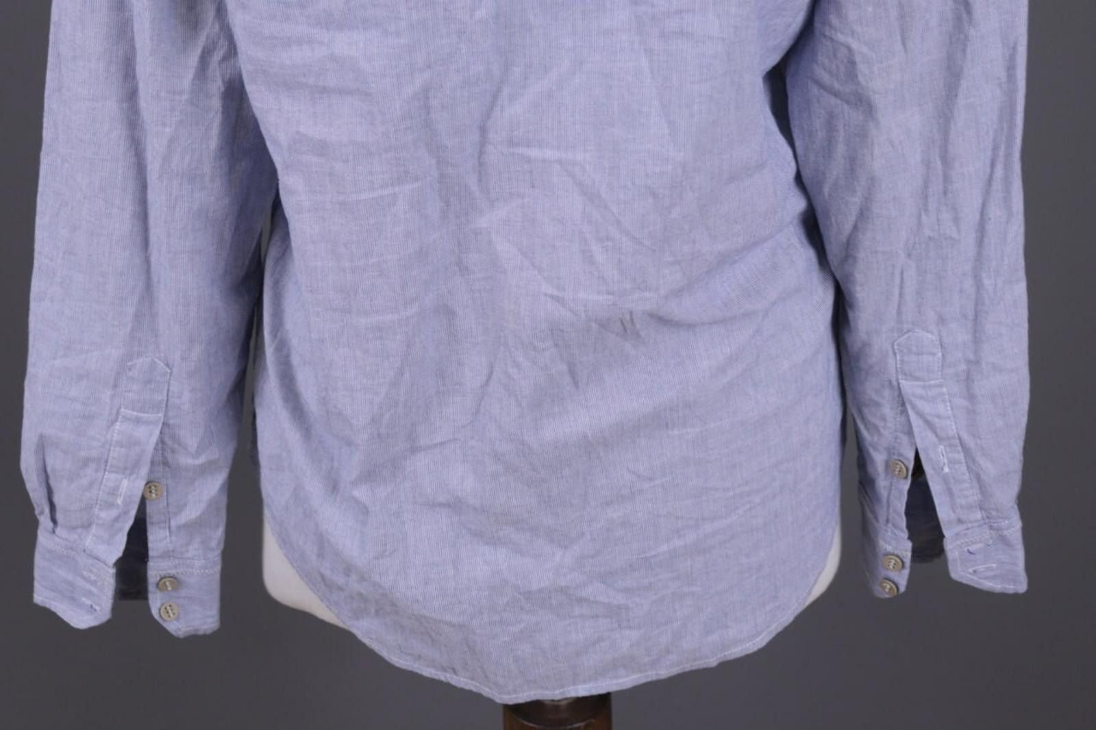 Desigual Desigual Blue Pritned Band Collar Henley Shirt Size M Size US M / EU 48-50 / 2 - 12 Thumbnail