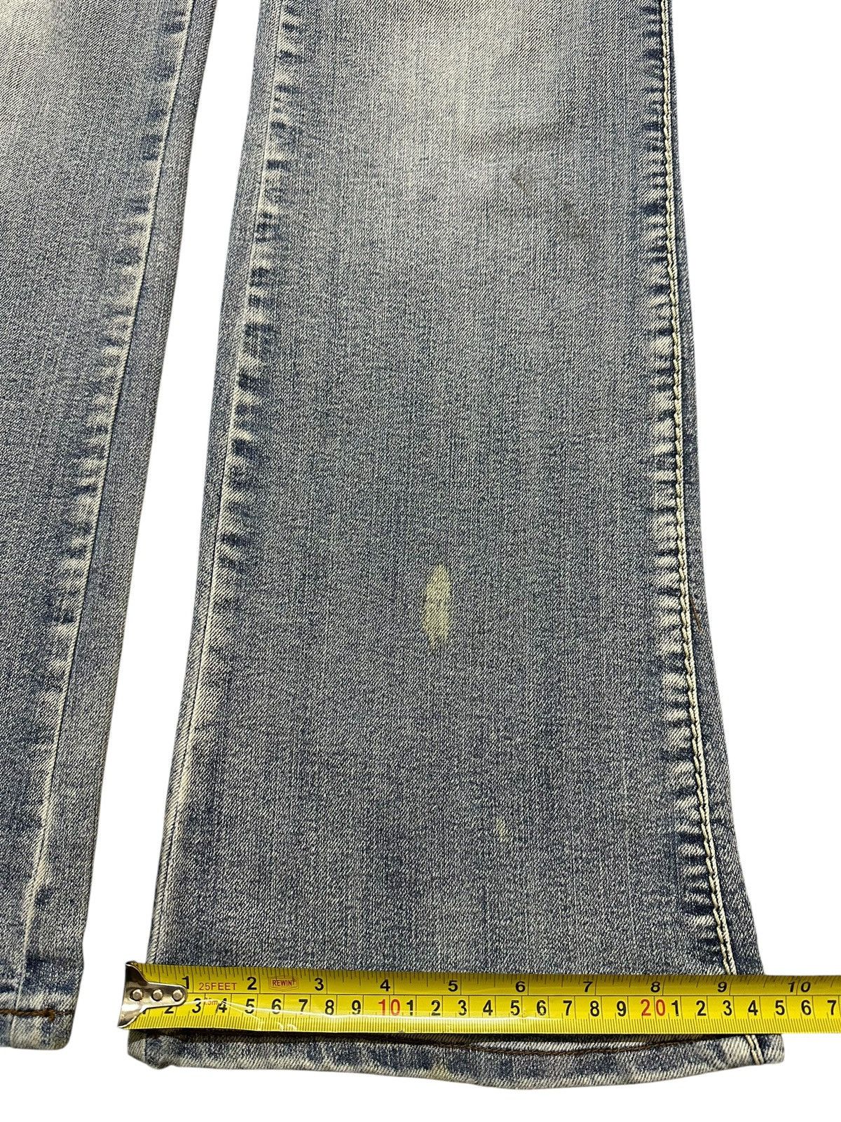 Hysteric Glamour Vintage Japanese Brand Blue Faded Wash Style Flare Jeans Size US 32 / EU 48 - 16 Thumbnail