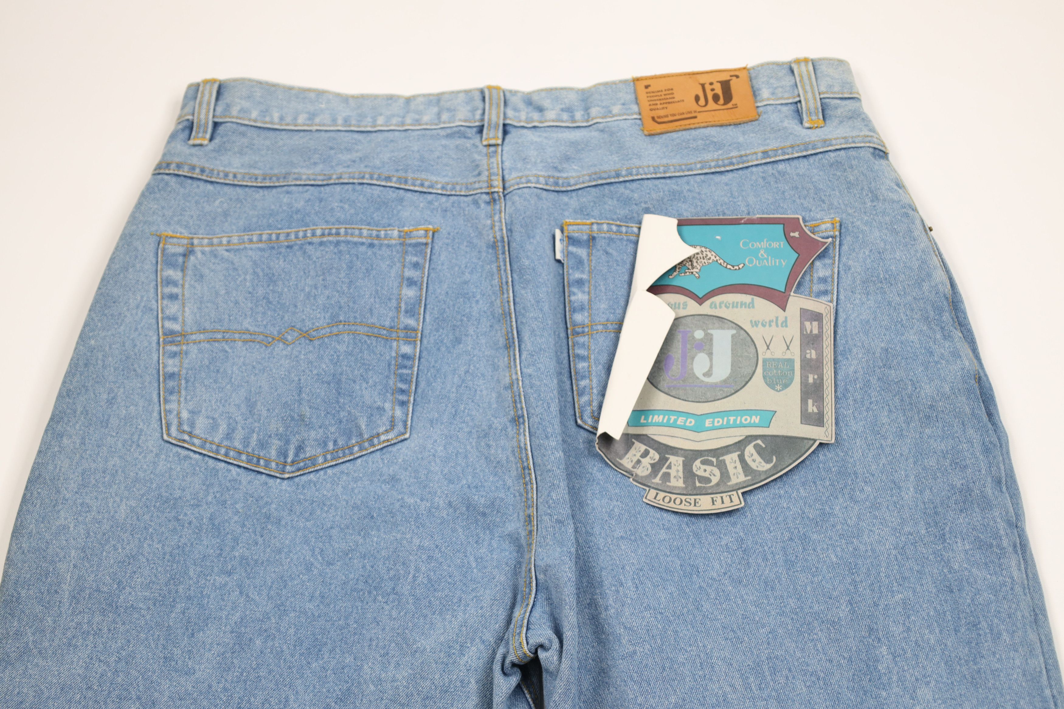 Vintage Deadstock Vintage 90s Streetwear Fit Denim Jeans Blue Cotton Size US 36 / EU 52 - 12 Thumbnail
