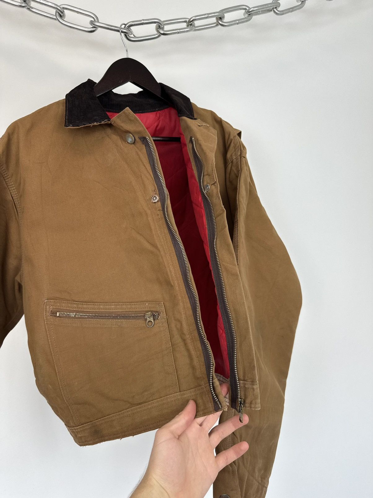 Carhartt Vintage 70s Carhartt USA Cropped Boxy Baggy Detroit Jacket Size US M / EU 48-50 / 2 - 17 Thumbnail