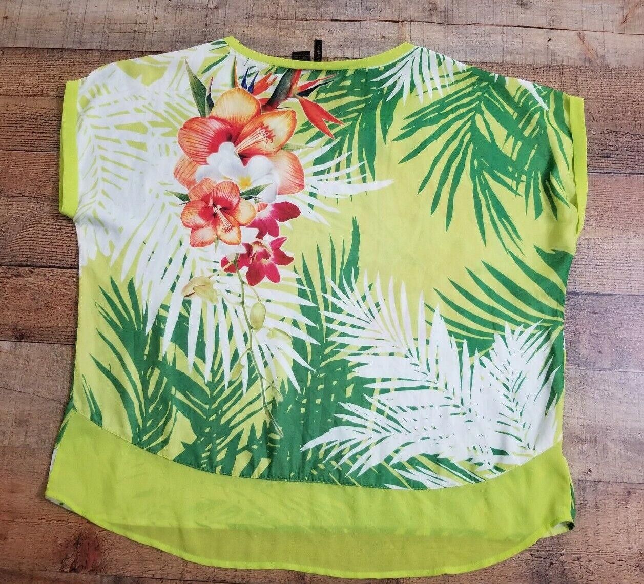 Designer Nue Options Top Extra Large Semi Sheer Summer Beachy Green Size XL / US 12-14 / IT 48-50 - 2 Thumbnail