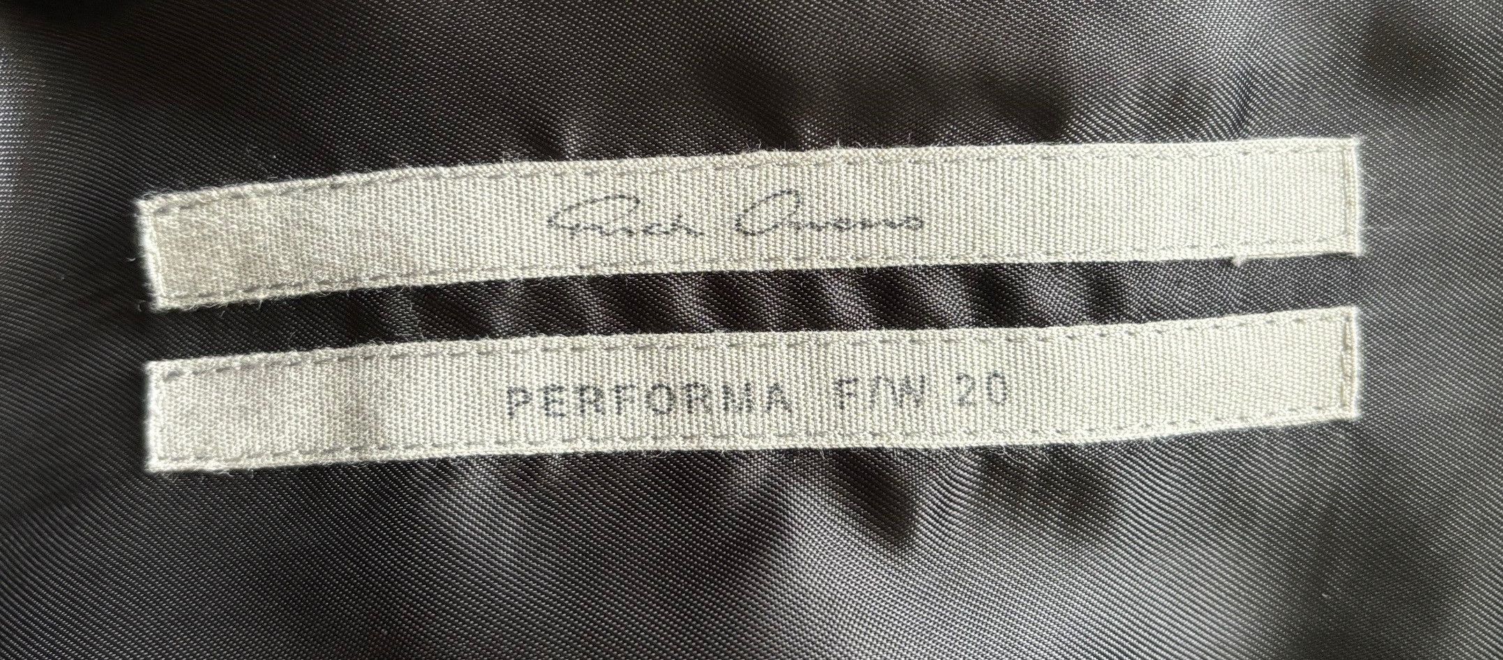 Rick Owens Blazer Performa F/W 20, RU20F3756 WPQLX, Size 56 Size 52R - 7 Thumbnail