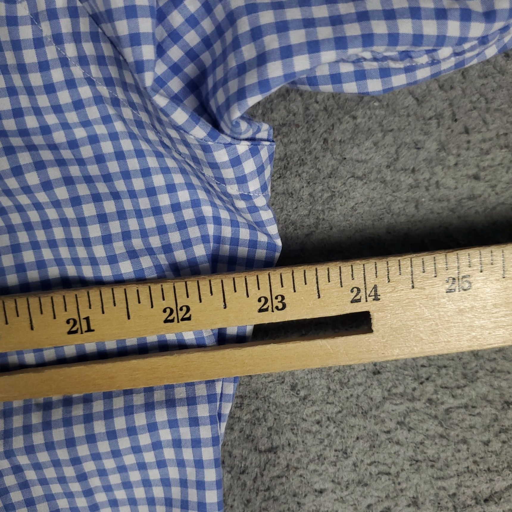 Ralph Lauren Ralph Lauren Shirt Mens 15.5 Blue Check Pony Dress Button Up Long Sleeve Size 42R - 5 Thumbnail