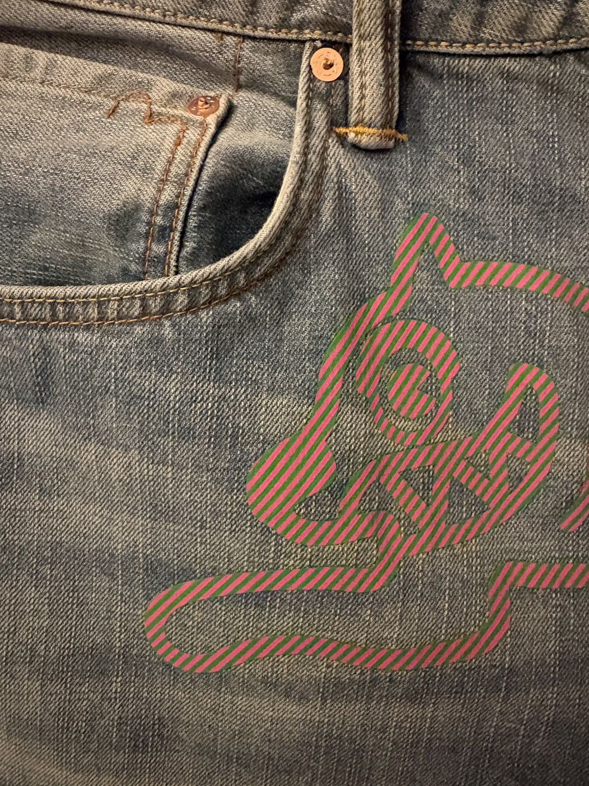 Evisu EVISU X ICE CREAM JEANS 2026 Size US 36 / EU 52 - 7 Thumbnail