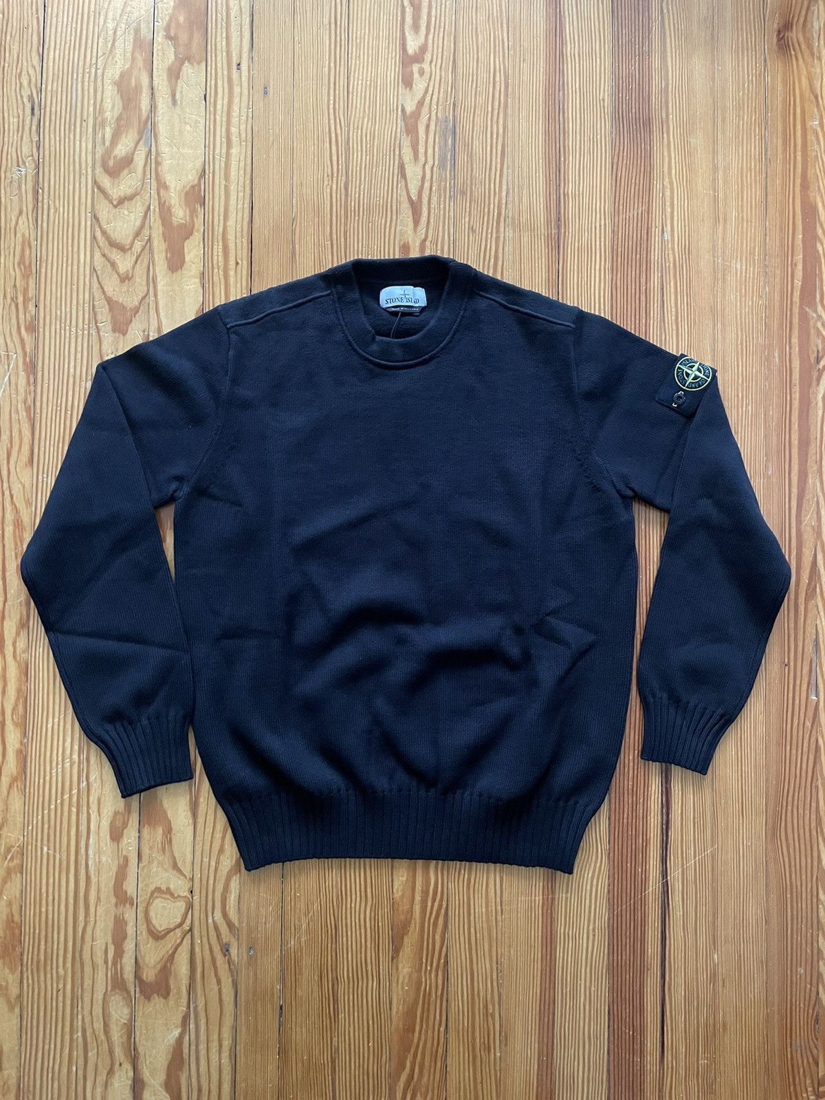 Stone Island Stone Island Winter Soft Cotton Sweater Crewneck Black Size US L / EU 52-54 / 3 - 1 Thumbnail