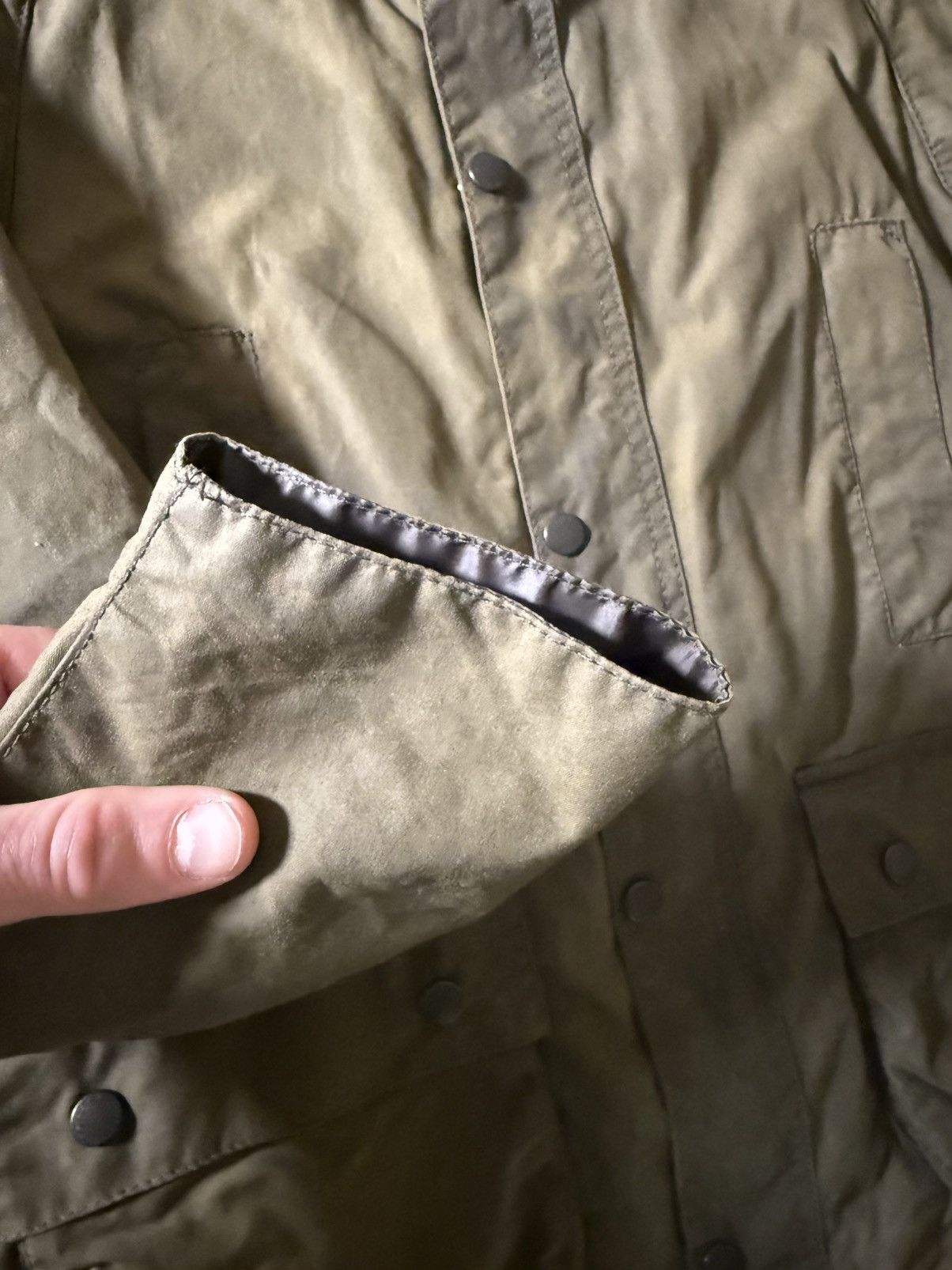 Barbour Barbour Classic Beaufort Women’s XXL Olive Wax Jacket Size XXL / US 16-18 / IT 52-54 - 3 Thumbnail