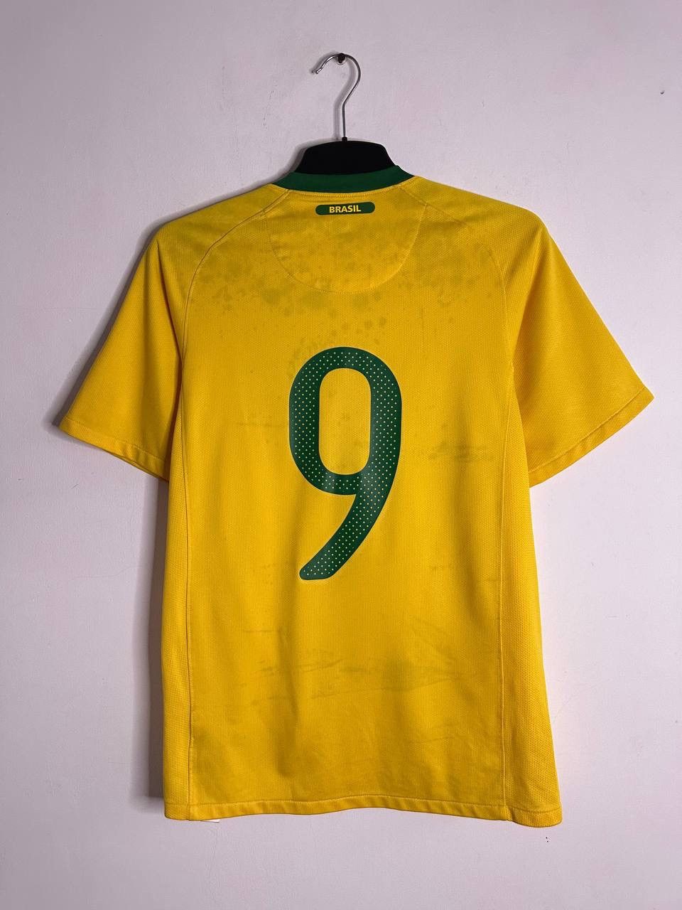 Nike Nike Brazil Home Jersey 2006 #9 Ronaldo Dri-FIT Yellow S Size US S / EU 44-46 / 1 - 12 Thumbnail