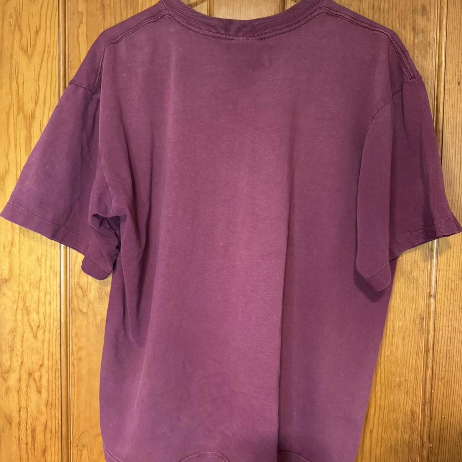 Nike Nike Men's Maroon T-Shirt with Blue Swoosh Logo Size Large Size US L / EU 52-54 / 3 - 2 Thumbnail