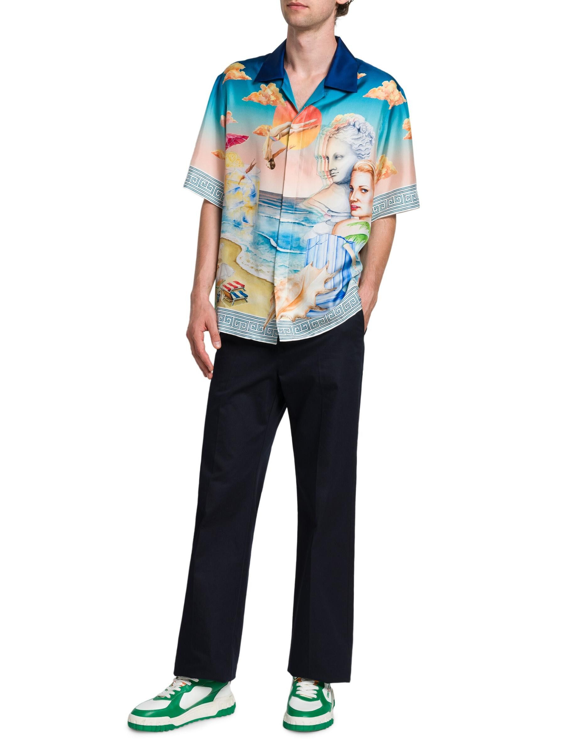 Casablanca os11x0725 Printed Cuban Shirt in Multicolor Size US S / EU 44-46 / 1 - 6 Thumbnail
