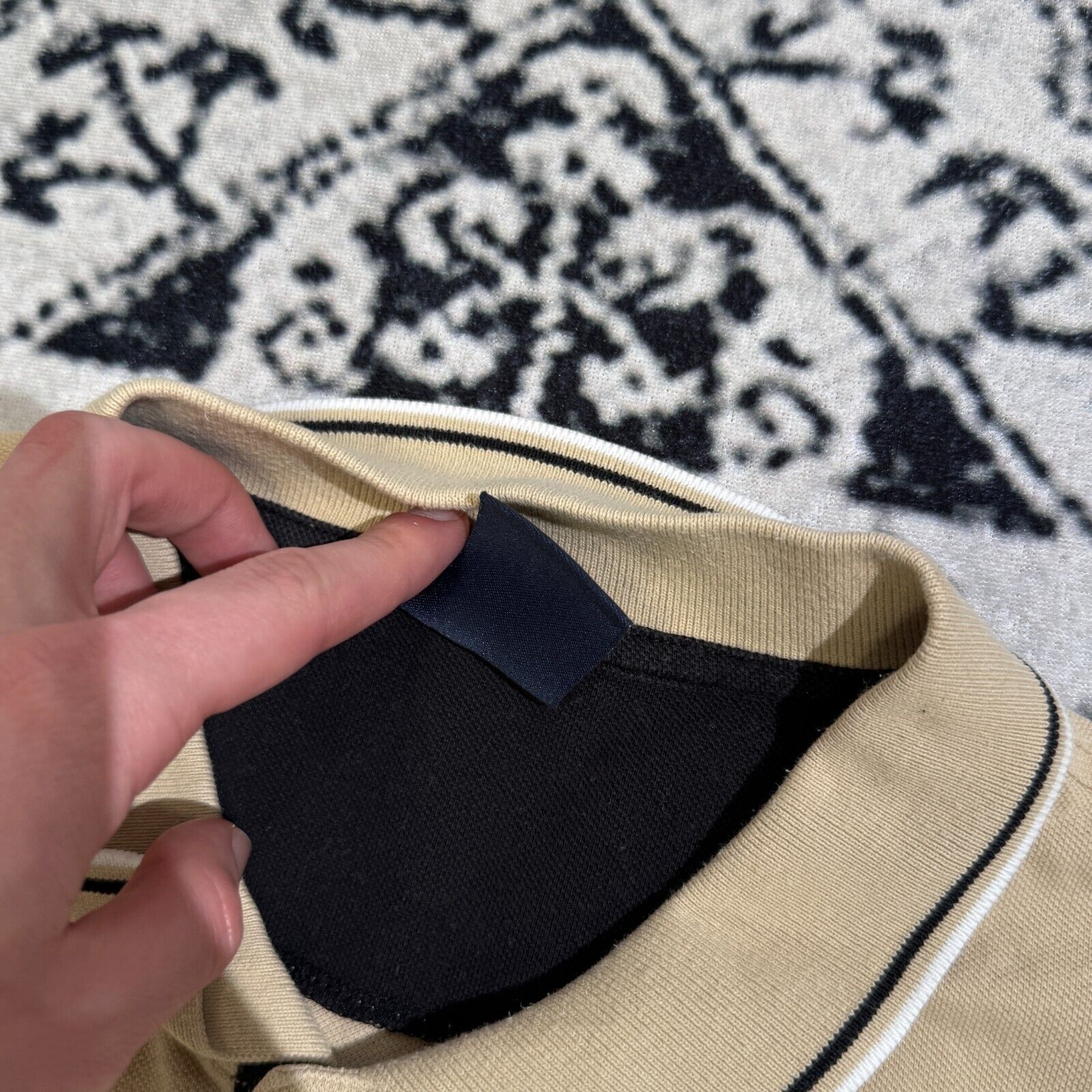 Champion × Vintage Vintage Champion Unisex Beige Cotton Polo Shirt Size XXL Size US XXL / EU 58 / 5 - 6 Thumbnail