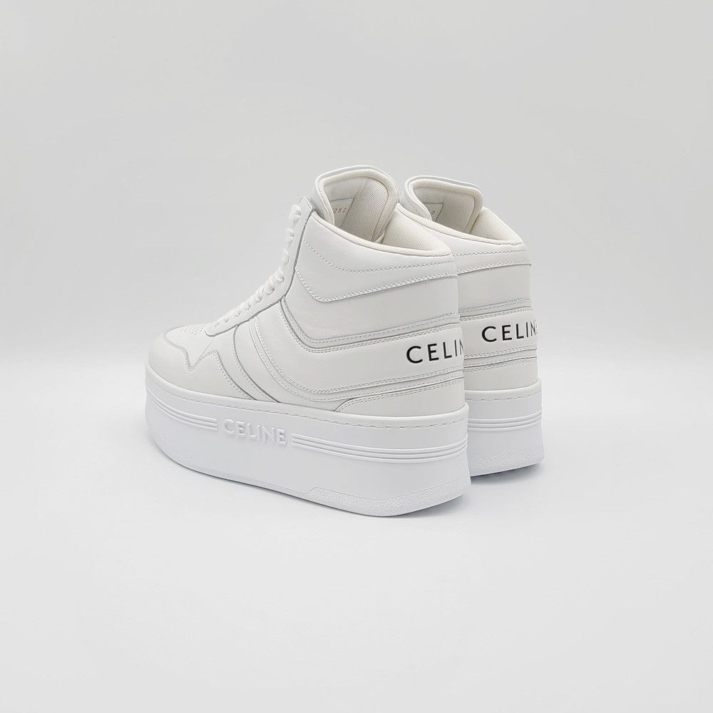 Celine o1bcso1str0225 348593338C Hi-Top Sneakers in White Size US 8 / IT 38 - 3 Thumbnail