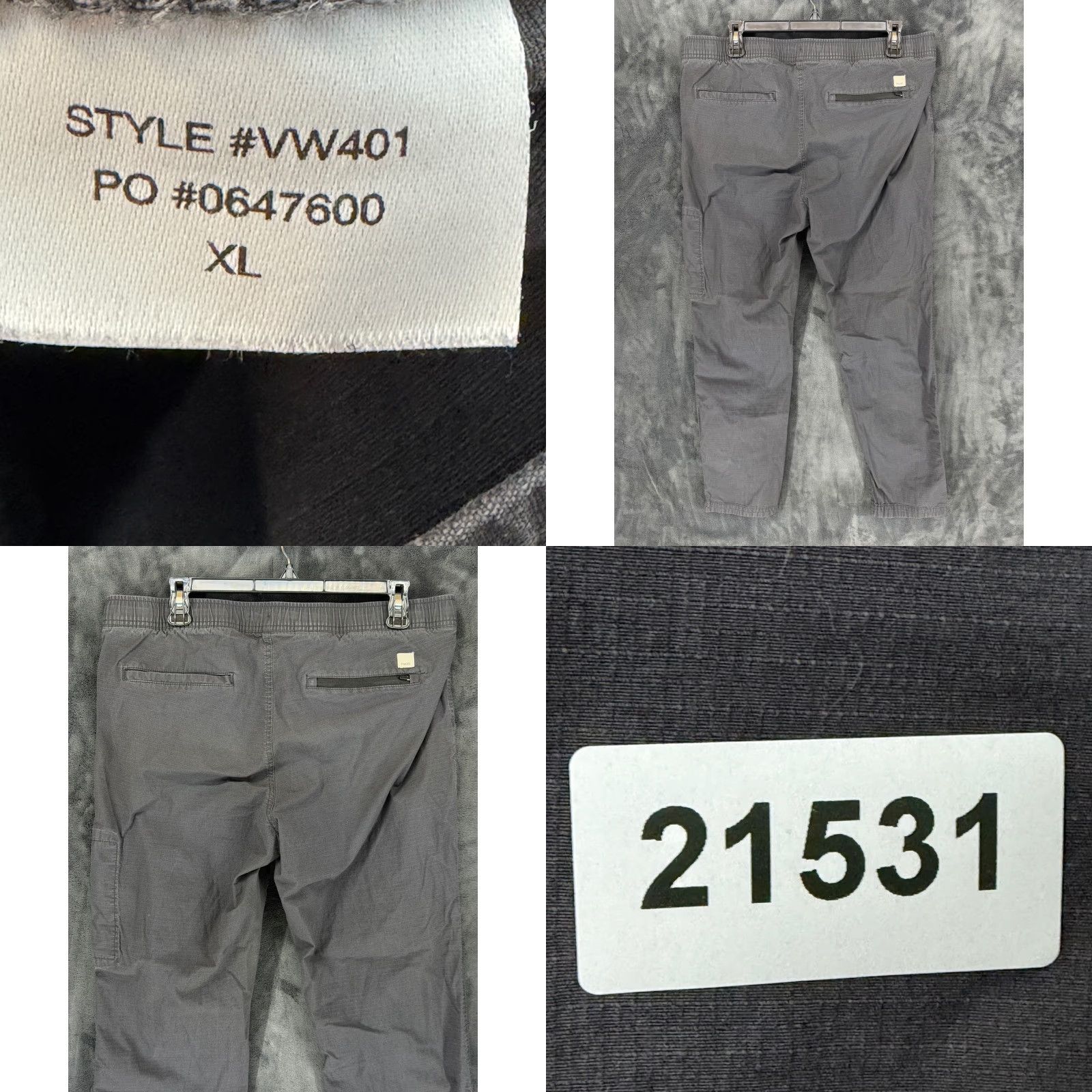 Vuori Vuori Ripstop Climber Pants Mens XL Charcoal Grey VW401 Elastic Waist Hiking Size US 34 / EU 50 - 8 Thumbnail