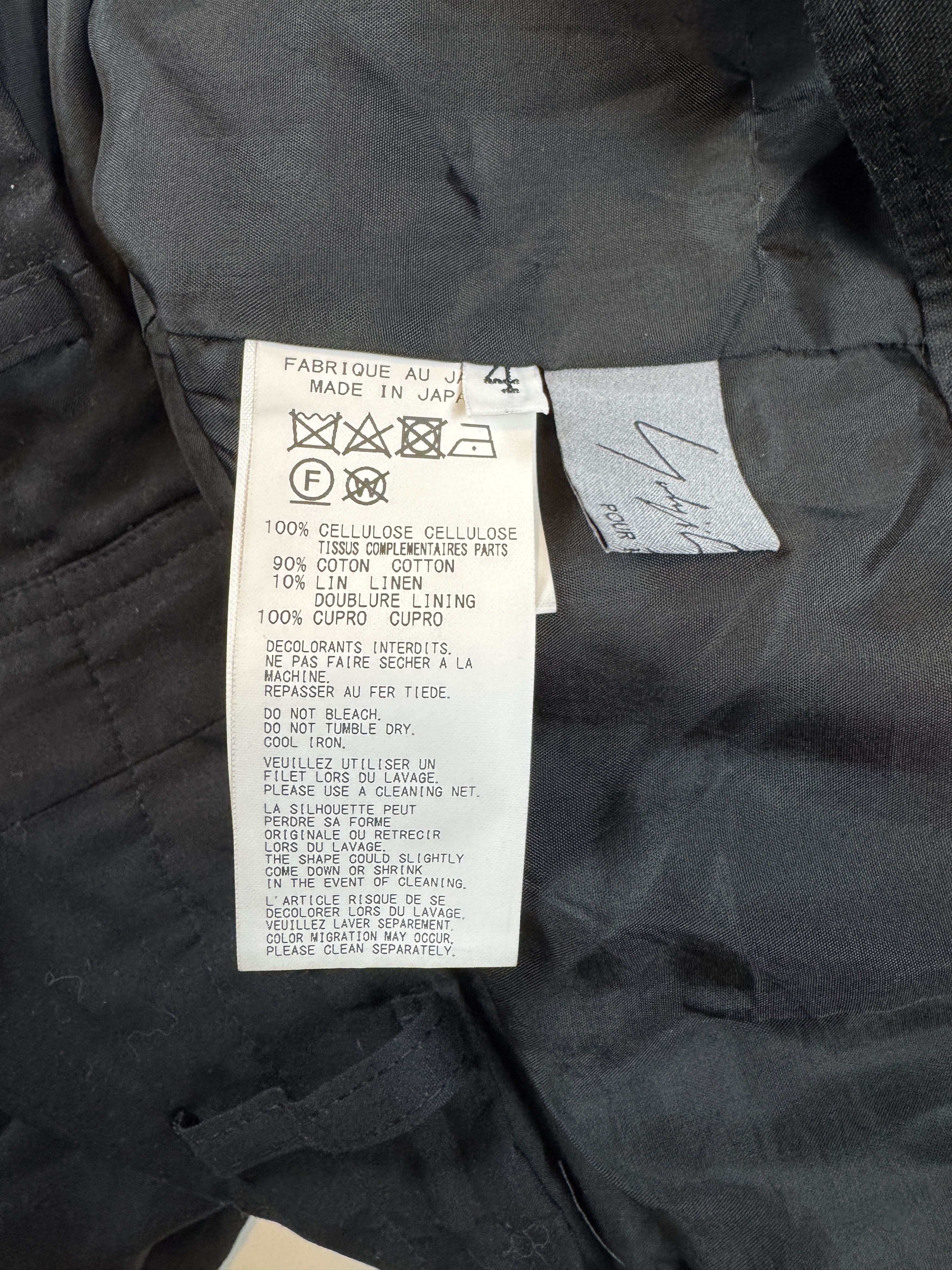 Yohji Yamamoto Yohji Yamamoto pour Homme Cuffed Pants Size US 34 / EU 50 - 5 Thumbnail
