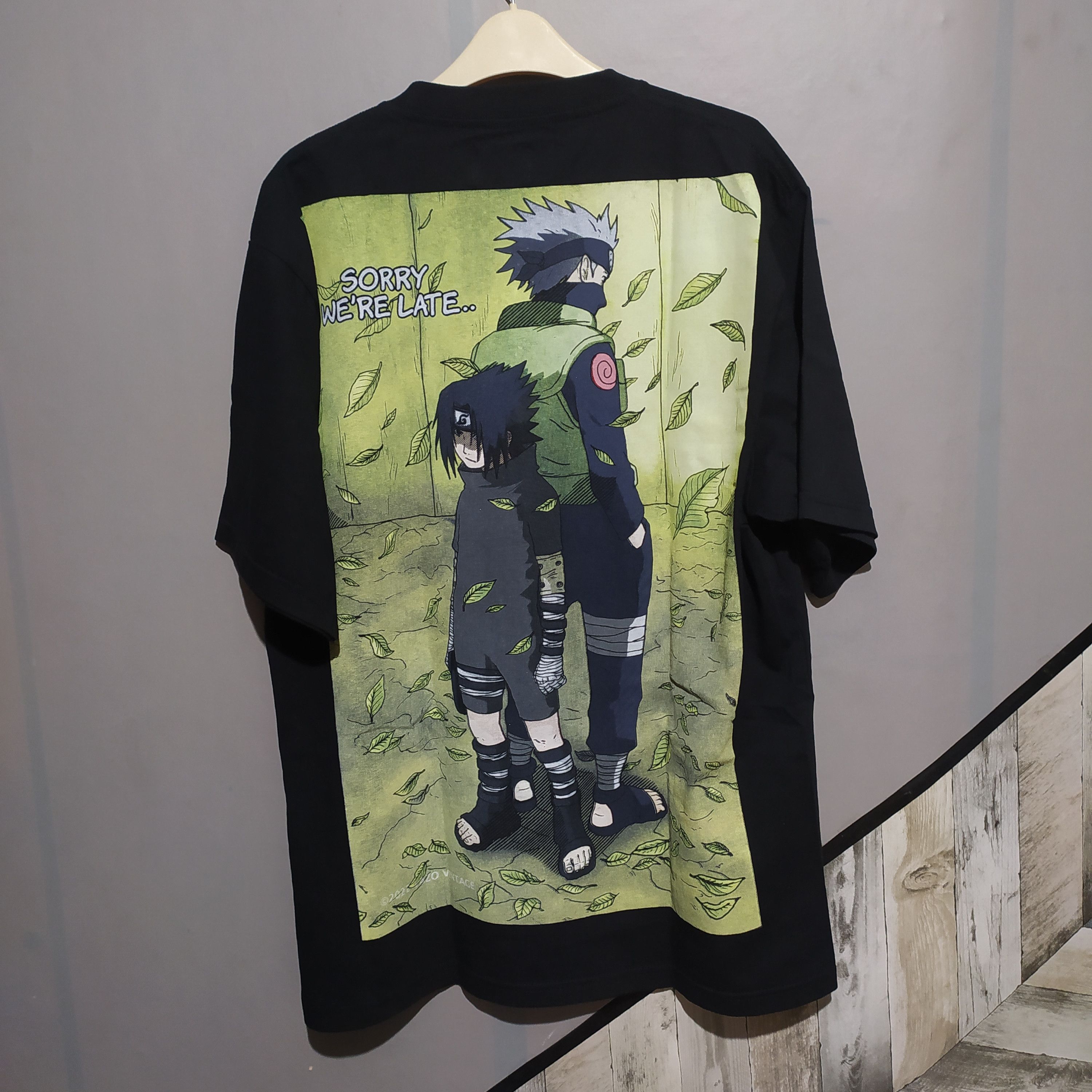 Anime × Japanese Brand × Vintage 🔥Rare🔥 Uchiha Sasuke x Kakashi Hatake Modern Naruto Tee Size US XL / EU 56 / 4 - 3 Thumbnail