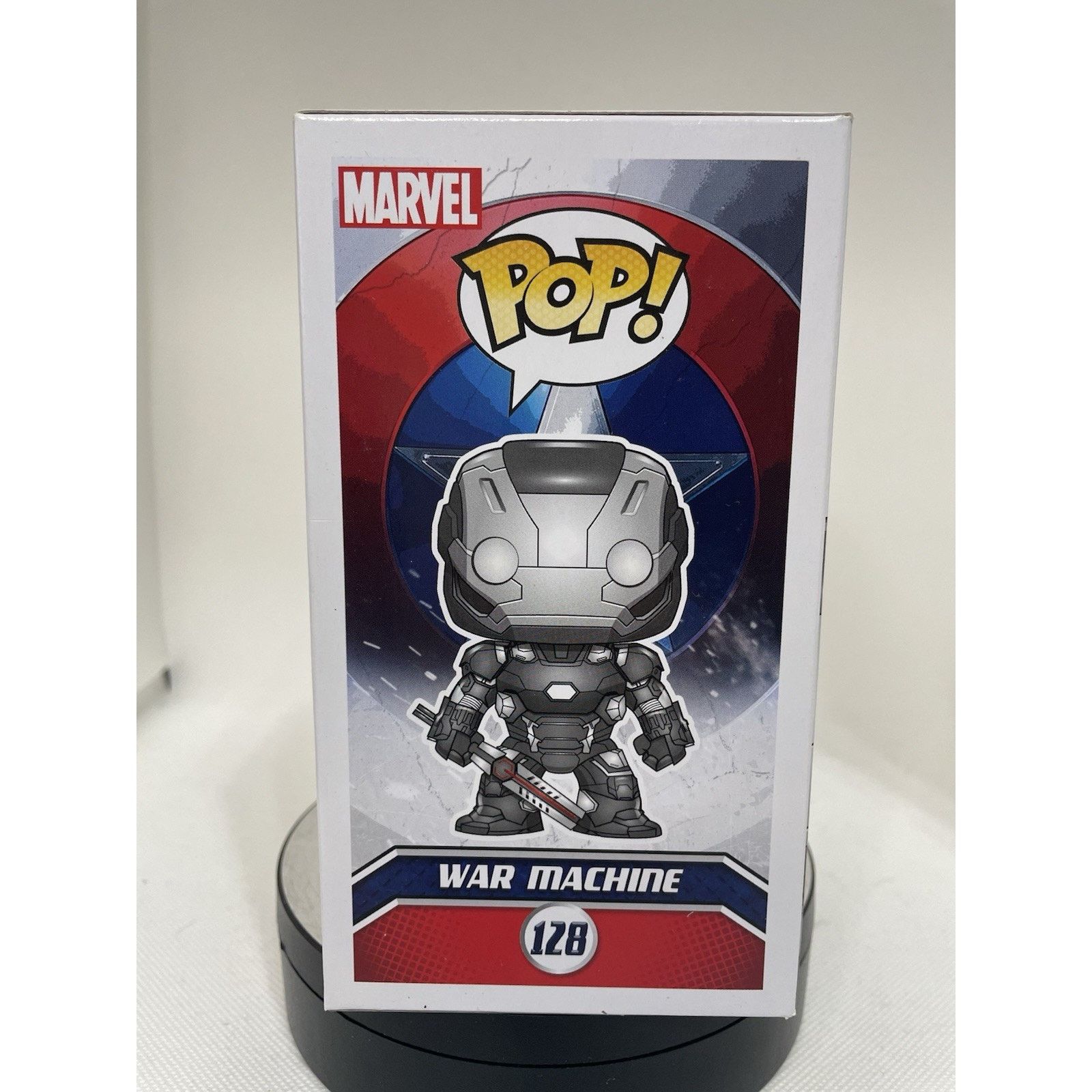 Marvel Comics Funko Pop! War Machine #128 - Near Mint - W Pop Protector Size ONE SIZE - 7 Thumbnail