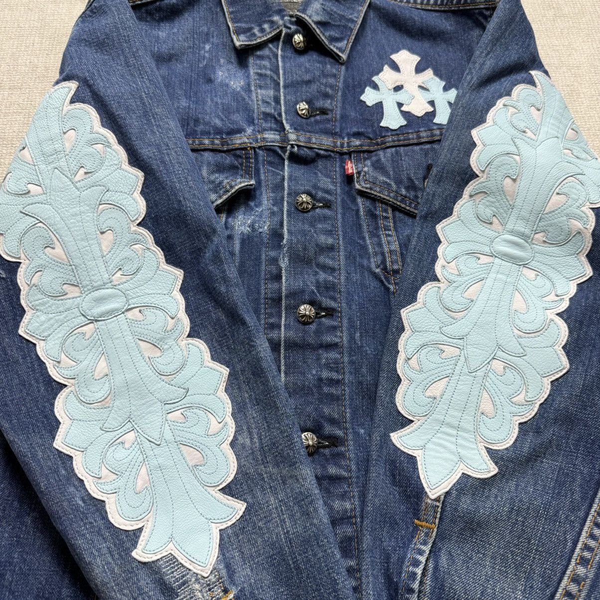 Chrome Hearts Chrome Hearts Levi’s Cross Patches Denim Shirt Size US S / EU 44-46 / 1 - 6 Thumbnail
