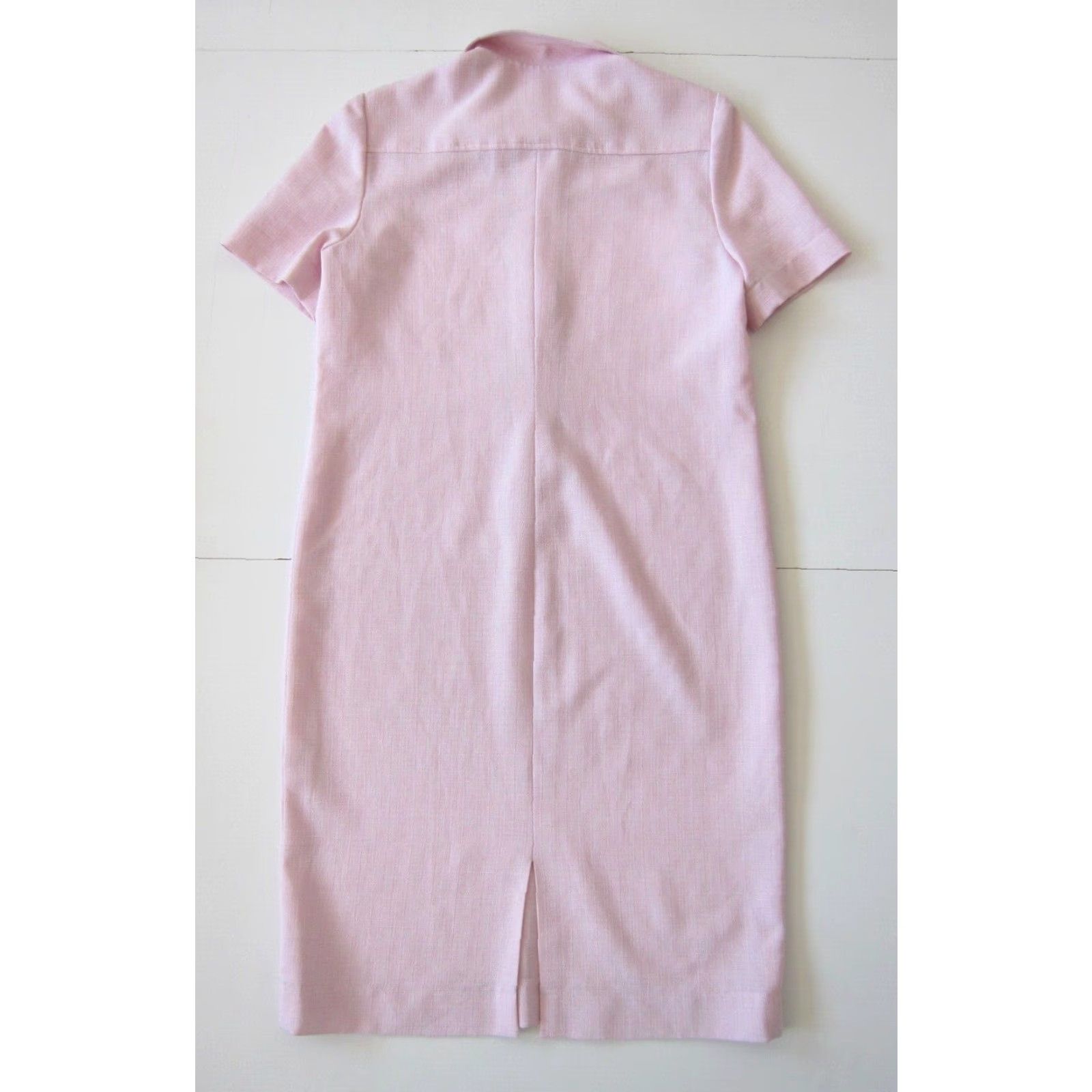 Vintage VINTAGE Henry Lee Draper's & Damon's Pink Collared Button Shift Shirt Dress 12 Size XL / US 12-14 / IT 48-50 - 2 Thumbnail