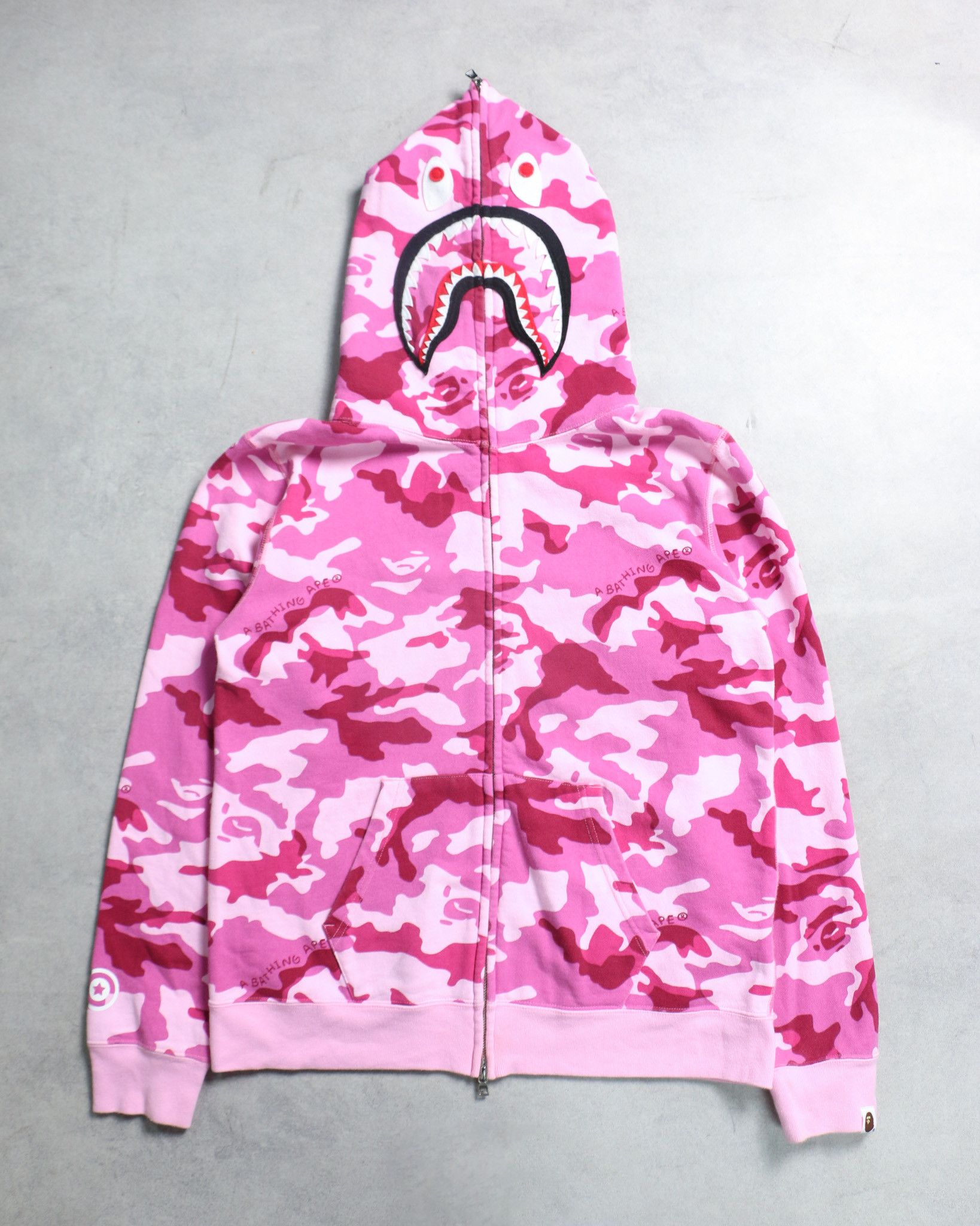 Bape BAPE Shark full zip hoodie ABC camo flower a bathing ape