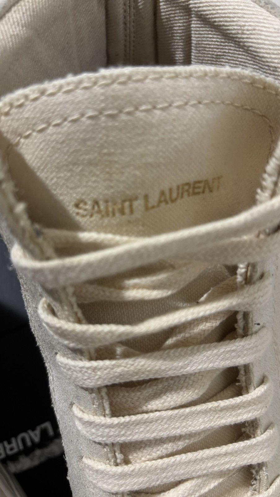 Saint Laurent Paris Saint Laurent Paris “Smoking Forever” High Top Sneaker Size US 11 / EU 44 - 11 Thumbnail