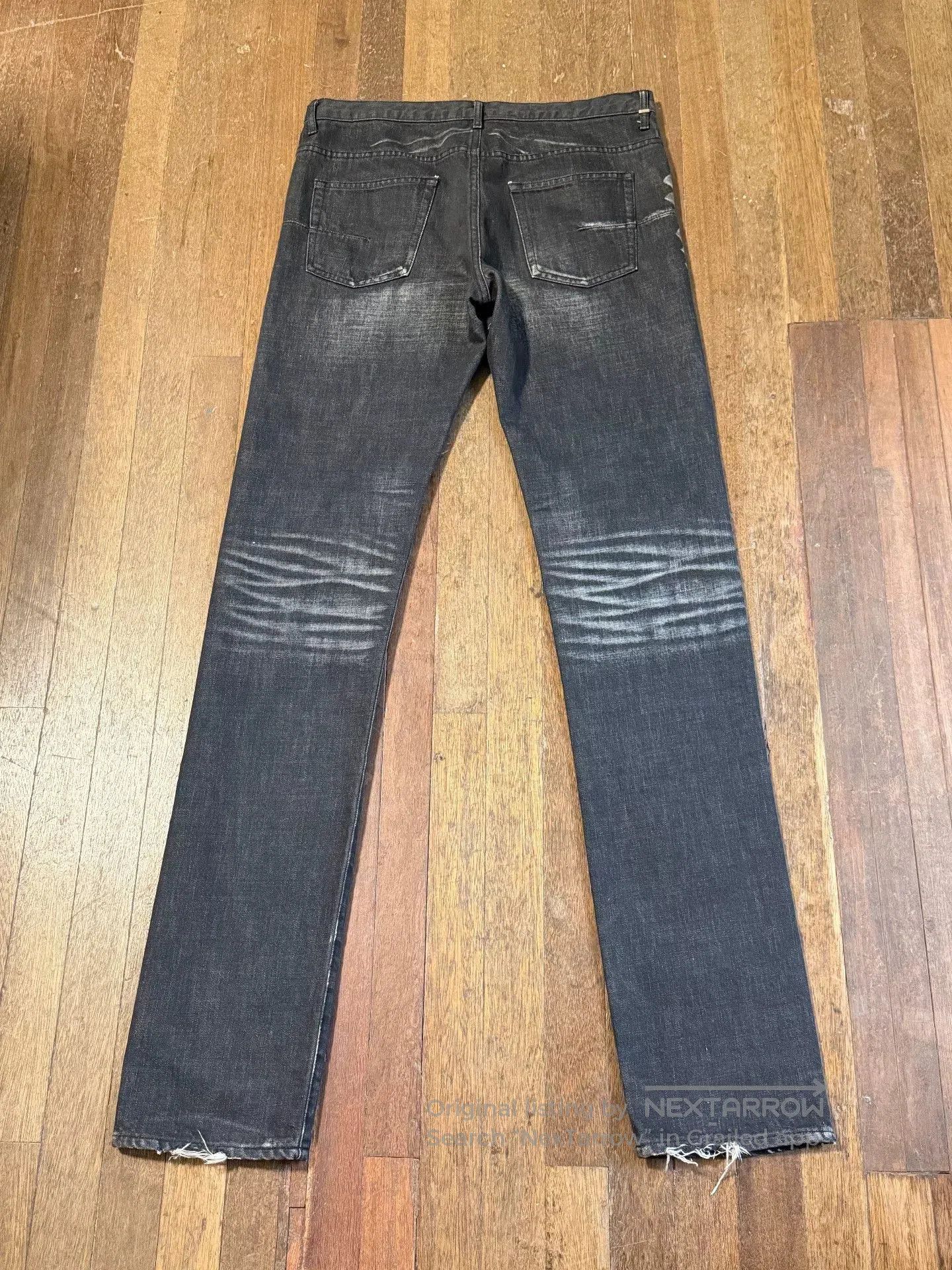 Dior dior homme black cotton denim pants. Size US 29 - 3 Thumbnail