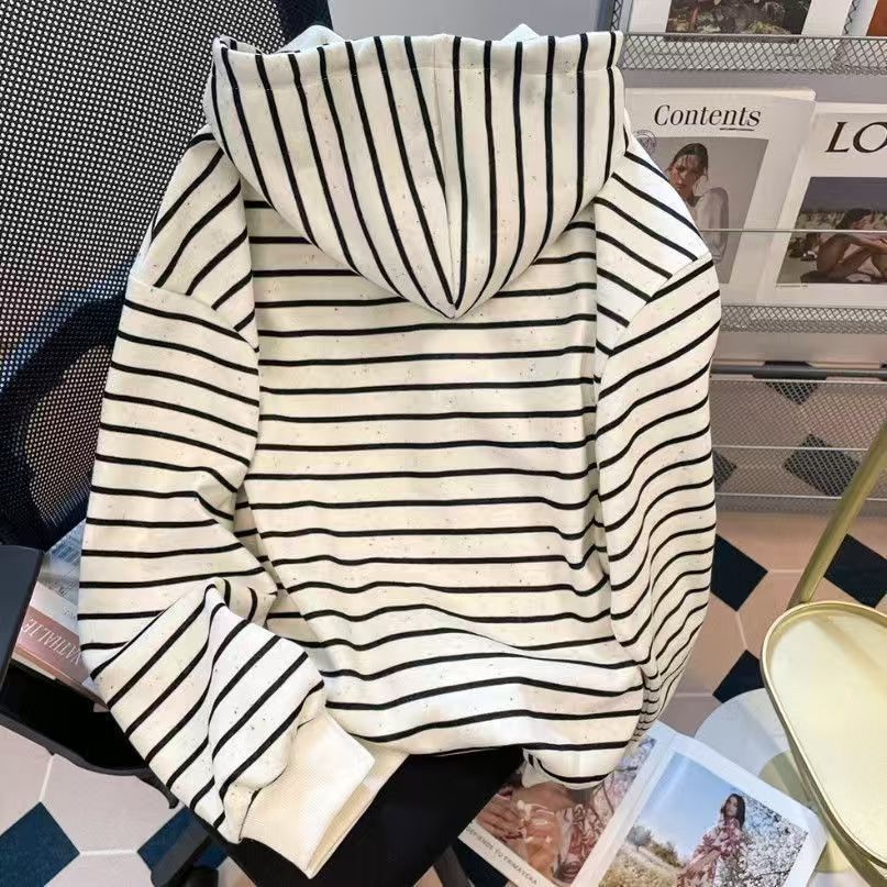 Vintage Striped Zip-Up Hoodie Size US M / EU 48-50 / 2 - 3 Thumbnail