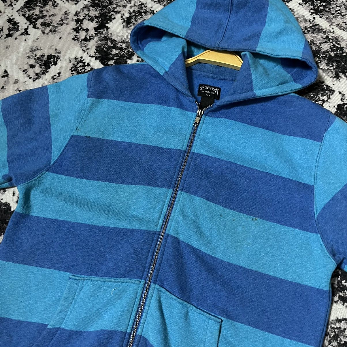 Stussy a26 Stussy Stripe Zipper Hoodie Size US L / EU 52-54 / 3 - 5 Thumbnail