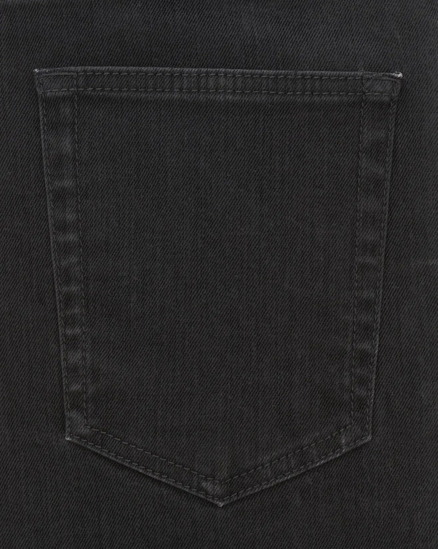 Saint Laurent Paris o1s1wg110225 622876 Skinny Jeans in Light Glazed Denim Black Size US 32 / EU 48 - 4 Thumbnail
